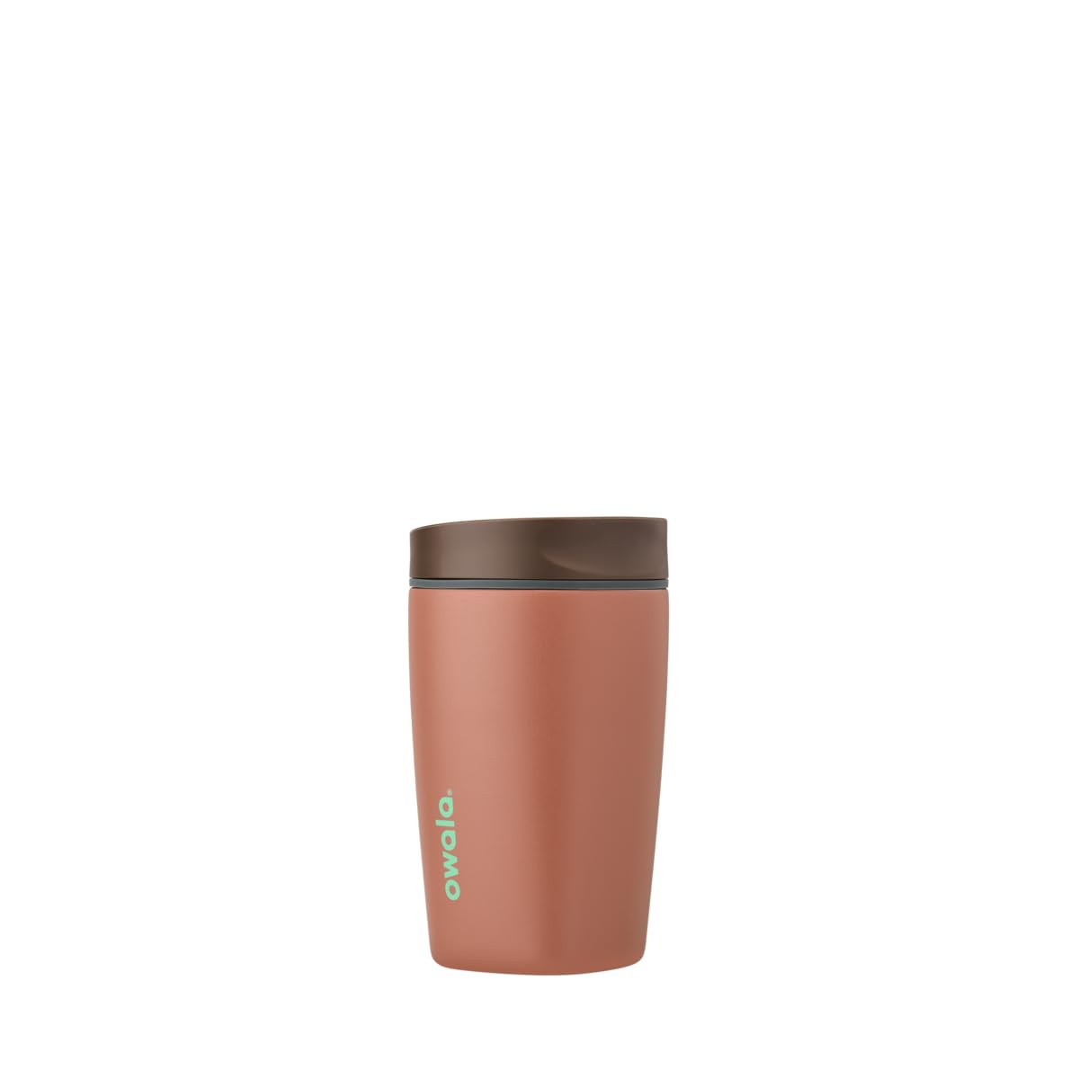 Owala SmoothSip Slider Insulated Stainless Steel Coffee Tumbler, Reusable Iced Coffee Cup, Hot Coffee Travel Mug, BPA Free 12 oz, Vanilla Bean