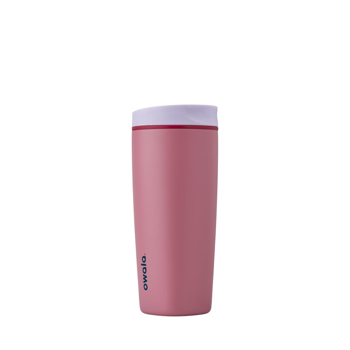 Owala SmoothSip Slider Insulated Stainless Steel Coffee Tumbler, Reusable Iced Coffee Cup, Hot Coffee Travel Mug, BPA Free 12 oz, Vanilla Bean