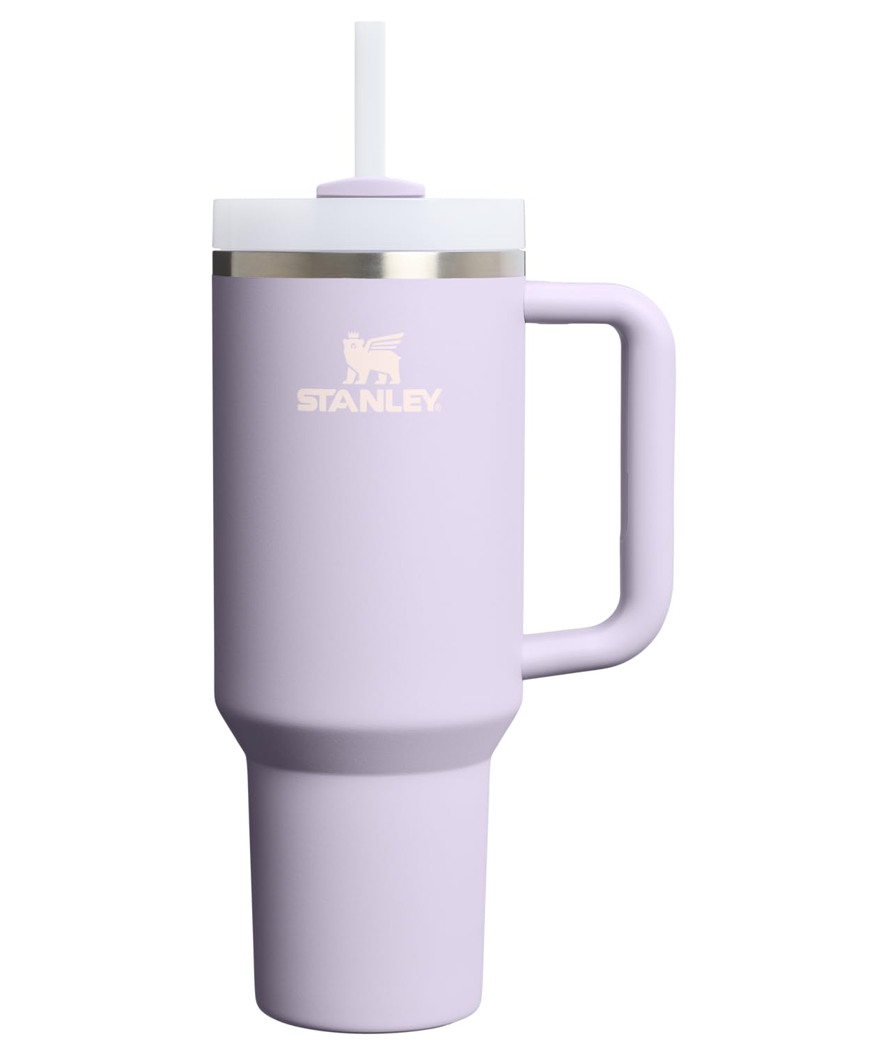 STANLEY Quencher H2.0 Tumbler with Handle and Straw 40 oz | Flowstate 3-Position Lid | Cup Holder Compatible for Travel | Insulated Stainless Steel Cup | BPA-Free | Peony