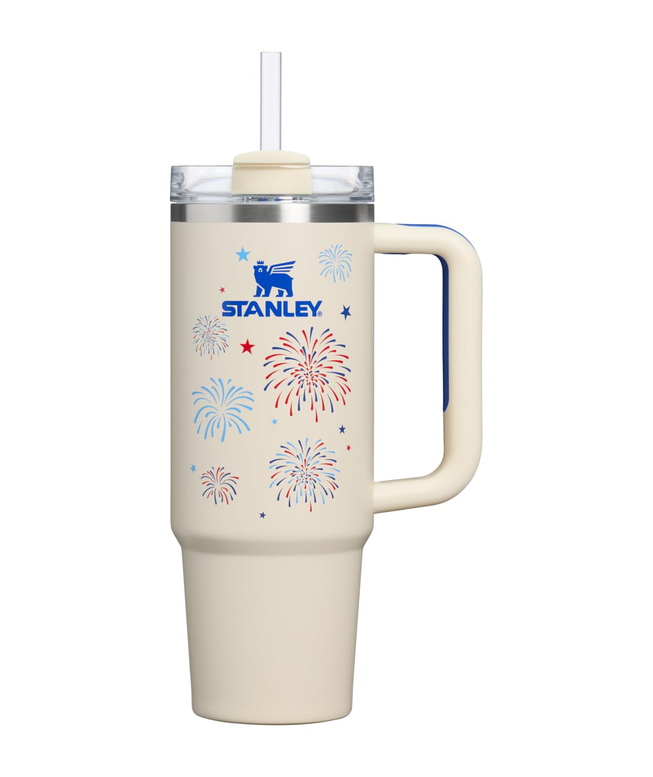 STANLEY Quencher H2.0 Tumbler with Handle and Straw 40 oz | Flowstate 3-Position Lid | Cup Holder Compatible for Travel | Insulated Stainless Steel Cup | BPA-Free | Peony