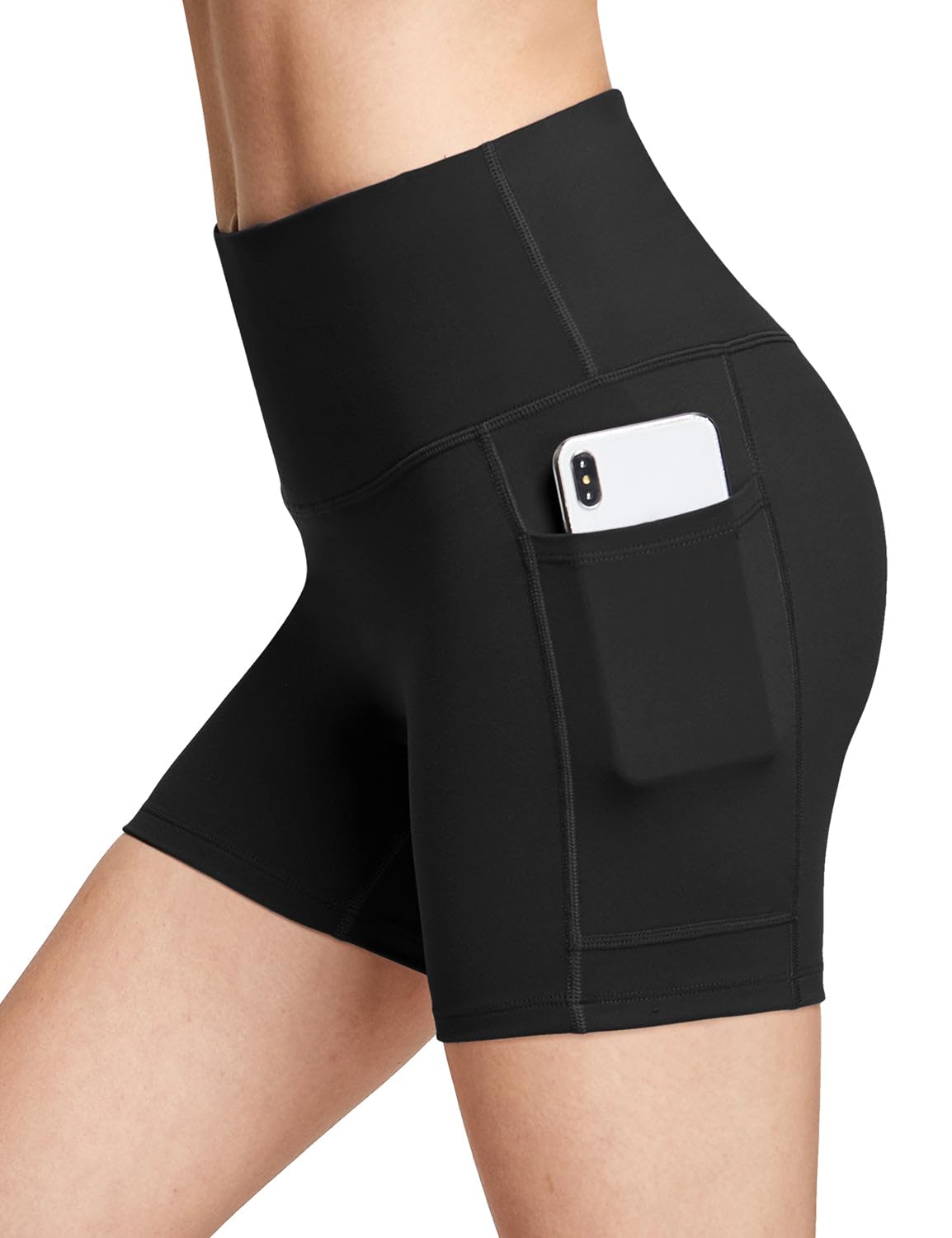 baleaf Women's 8"/ 5"/ 3" Biker Shorts High Waist Yoga Workout Gym Running Volleyball Spandex Shorts with Pockets