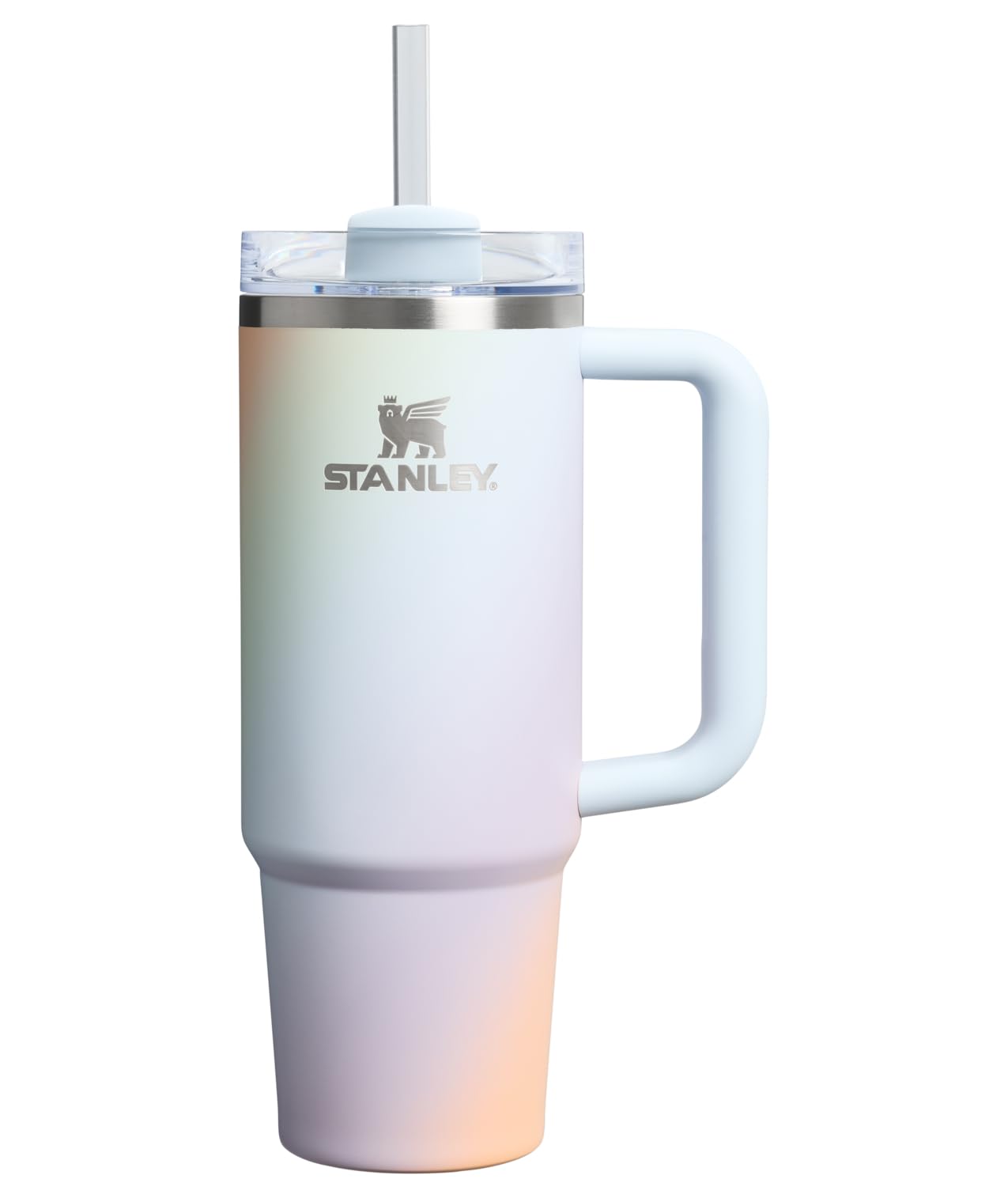 STANLEY Quencher H2.0 Tumbler with Handle and Straw 40 oz | Flowstate 3-Position Lid | Cup Holder Compatible for Travel | Insulated Stainless Steel Cup | BPA-Free | Peony