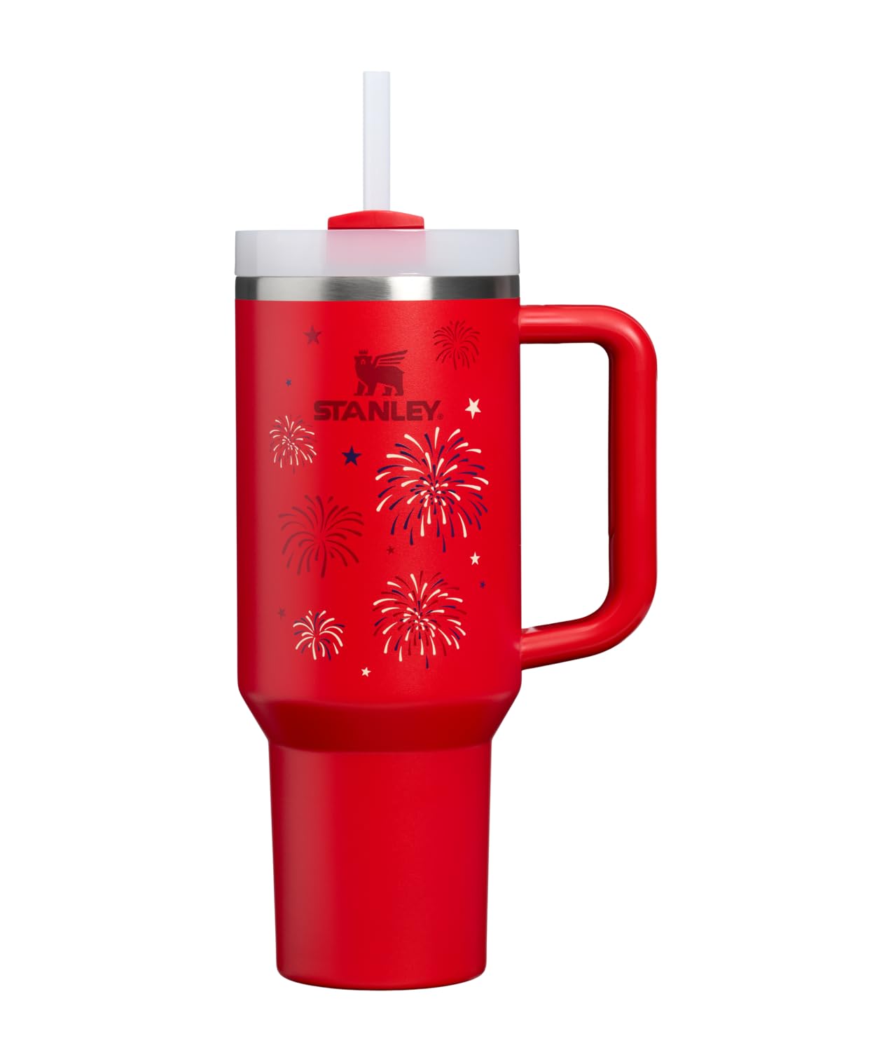 STANLEY Quencher H2.0 Tumbler with Handle and Straw 40 oz | Flowstate 3-Position Lid | Cup Holder Compatible for Travel | Insulated Stainless Steel Cup | BPA-Free | Peony