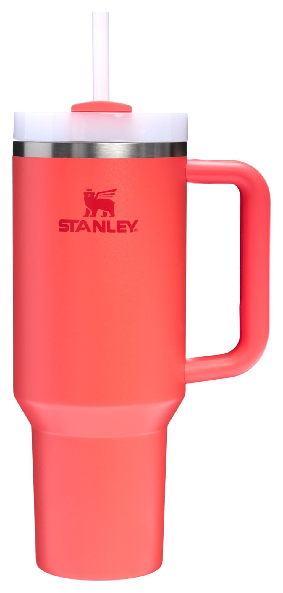 STANLEY Quencher H2.0 Tumbler with Handle and Straw 40 oz | Flowstate 3-Position Lid | Cup Holder Compatible for Travel | Insulated Stainless Steel Cup | BPA-Free | Peony