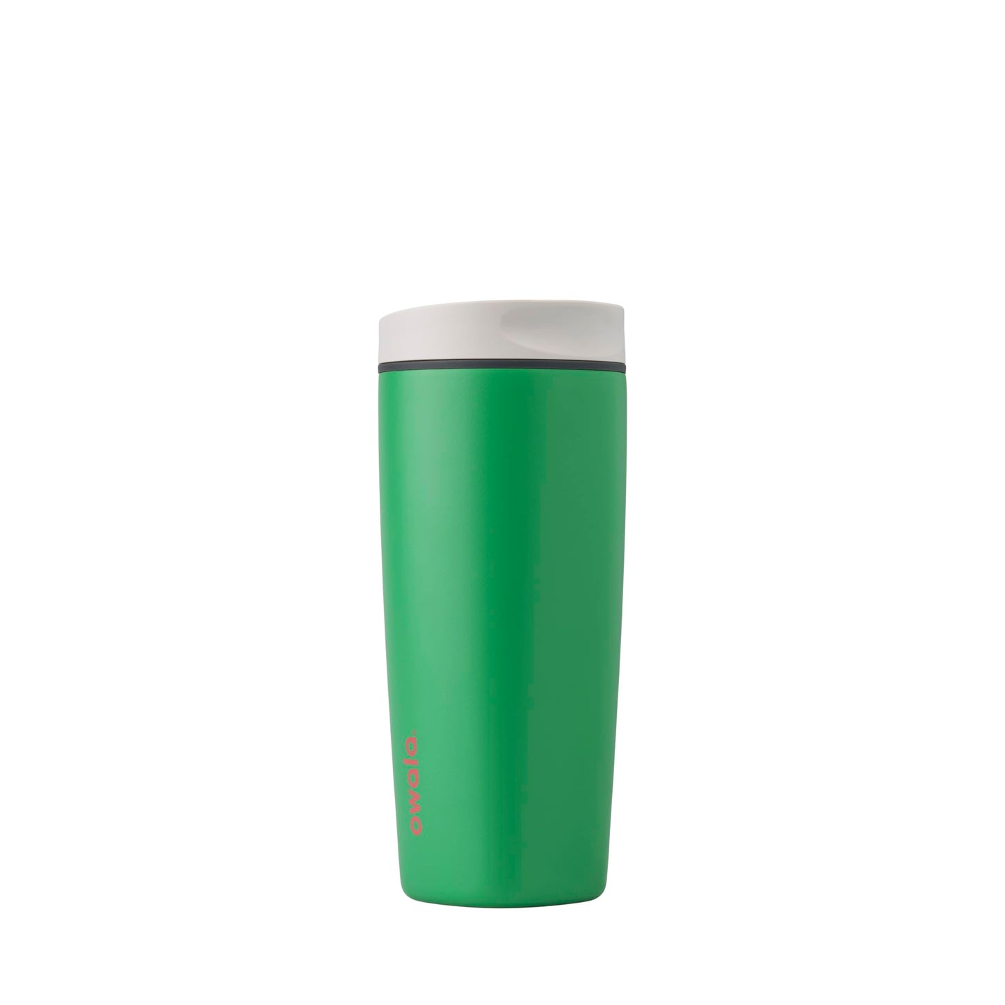Owala SmoothSip Slider Insulated Stainless Steel Coffee Tumbler, Reusable Iced Coffee Cup, Hot Coffee Travel Mug, BPA Free 12 oz, Vanilla Bean