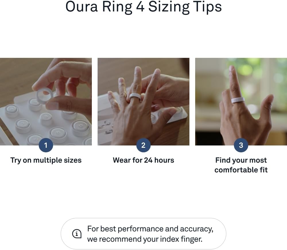 Oura Ring 4 - Gold - Size 8 - Sleep, Activity, Women’s Health, AI Advisor, Up to 8 Days of Battery Life, Size Before You Buy, Android & iOS Compatible