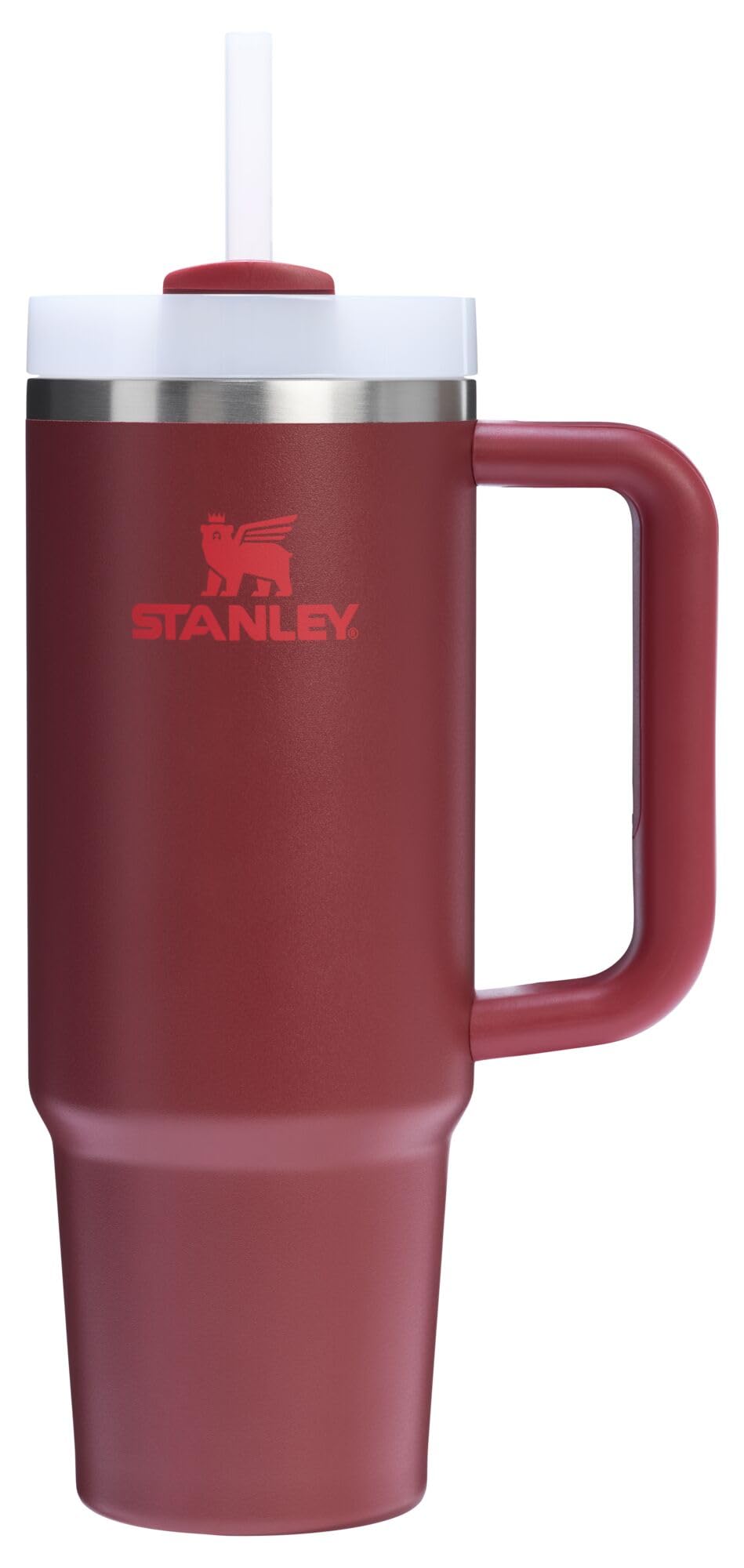 STANLEY Quencher H2.0 Tumbler with Handle and Straw 40 oz | Flowstate 3-Position Lid | Cup Holder Compatible for Travel | Insulated Stainless Steel Cup | BPA-Free | Peony