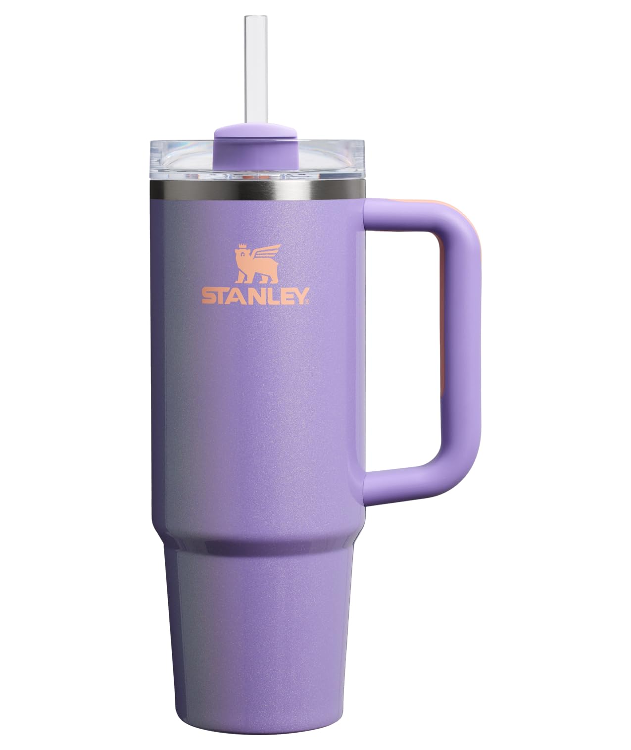 STANLEY Quencher H2.0 Tumbler with Handle and Straw 40 oz | Flowstate 3-Position Lid | Cup Holder Compatible for Travel | Insulated Stainless Steel Cup | BPA-Free | Peony
