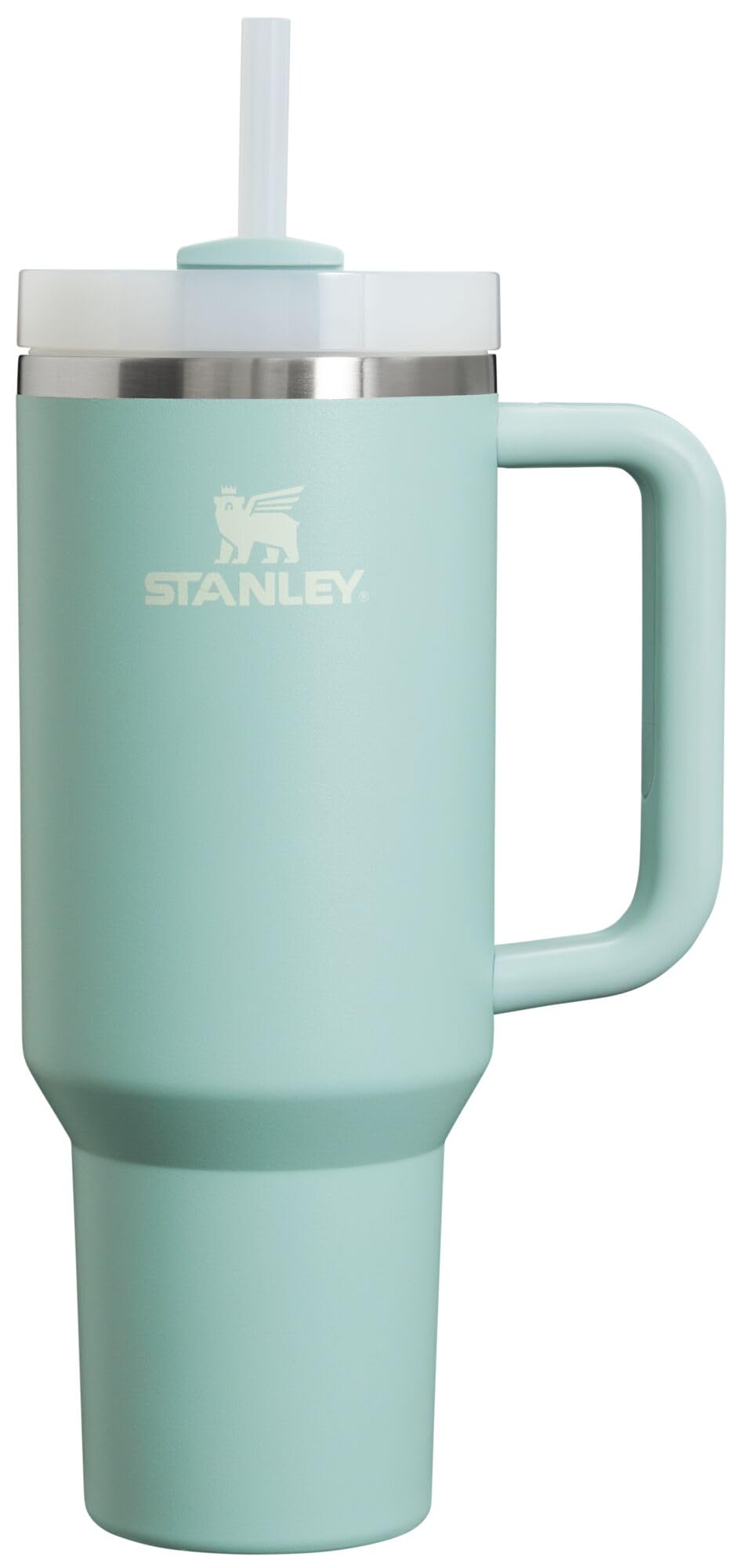 STANLEY Quencher H2.0 Tumbler with Handle and Straw 40 oz | Flowstate 3-Position Lid | Cup Holder Compatible for Travel | Insulated Stainless Steel Cup | BPA-Free | Peony