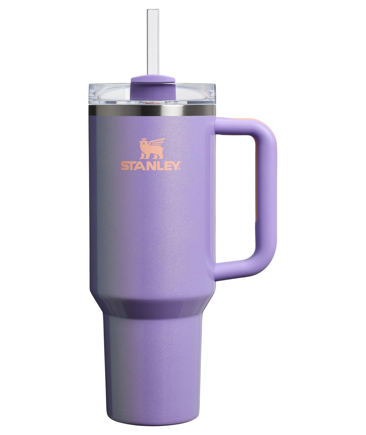 STANLEY Quencher H2.0 Tumbler with Handle and Straw 40 oz | Flowstate 3-Position Lid | Cup Holder Compatible for Travel | Insulated Stainless Steel Cup | BPA-Free | Peony