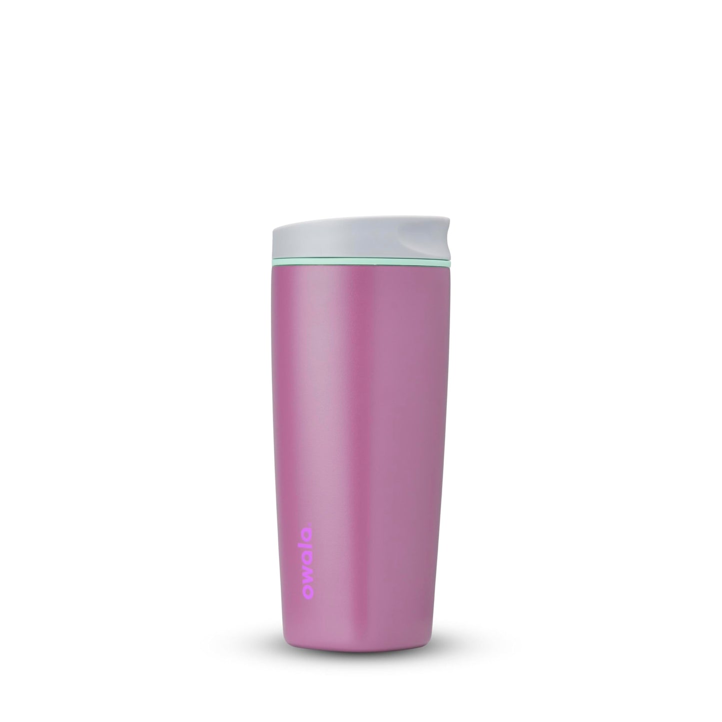 Owala SmoothSip Slider Insulated Stainless Steel Coffee Tumbler, Reusable Iced Coffee Cup, Hot Coffee Travel Mug, BPA Free 12 oz, Vanilla Bean