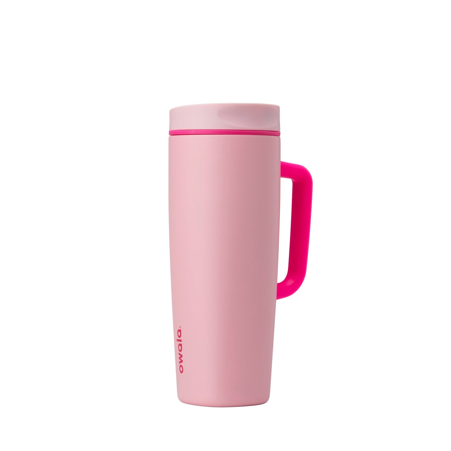 Owala SmoothSip Slider Insulated Stainless Steel Coffee Tumbler, Reusable Iced Coffee Cup, Hot Coffee Travel Mug, BPA Free 12 oz, Vanilla Bean