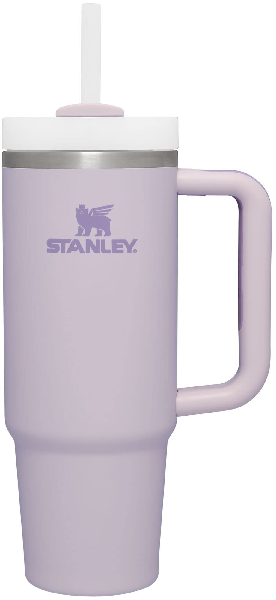 STANLEY Quencher H2.0 Tumbler with Handle and Straw 40 oz | Flowstate 3-Position Lid | Cup Holder Compatible for Travel | Insulated Stainless Steel Cup | BPA-Free | Peony