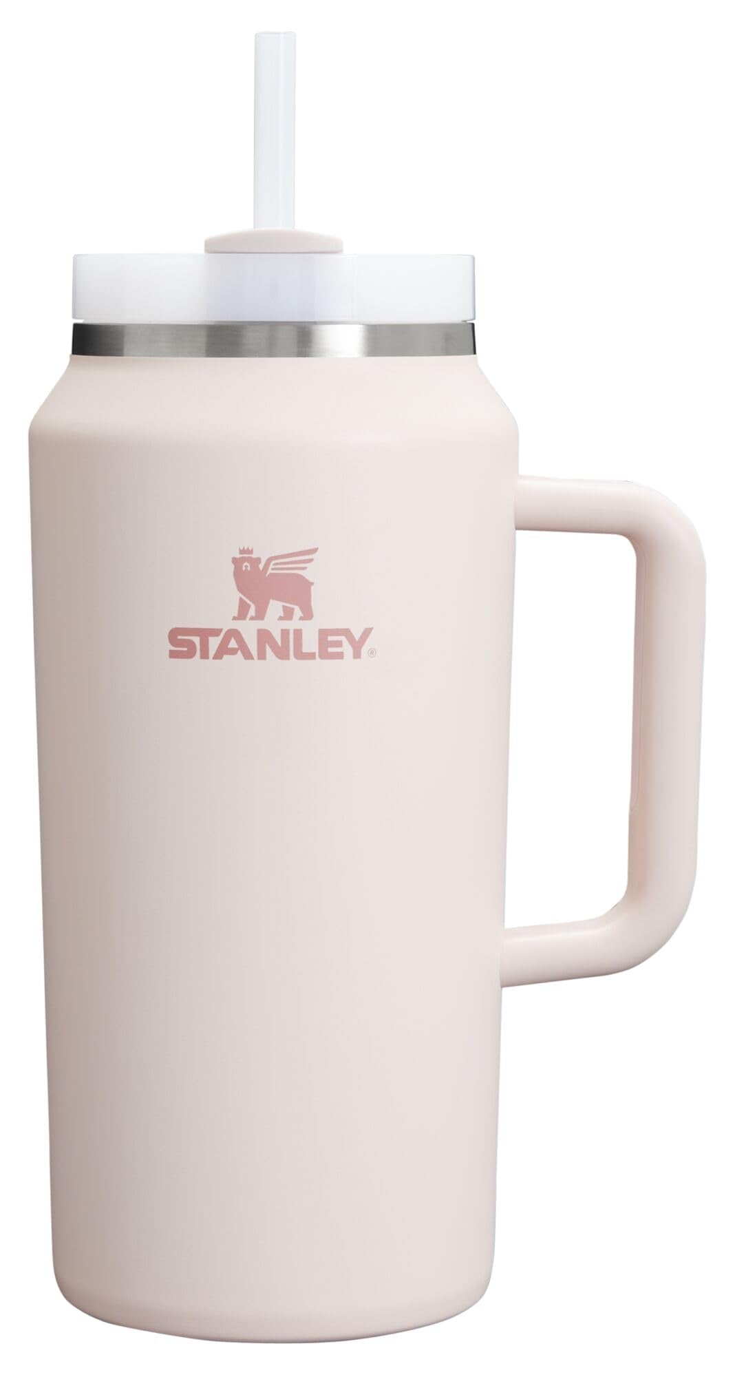 STANLEY Quencher H2.0 Tumbler with Handle and Straw 40 oz | Flowstate 3-Position Lid | Cup Holder Compatible for Travel | Insulated Stainless Steel Cup | BPA-Free | Peony