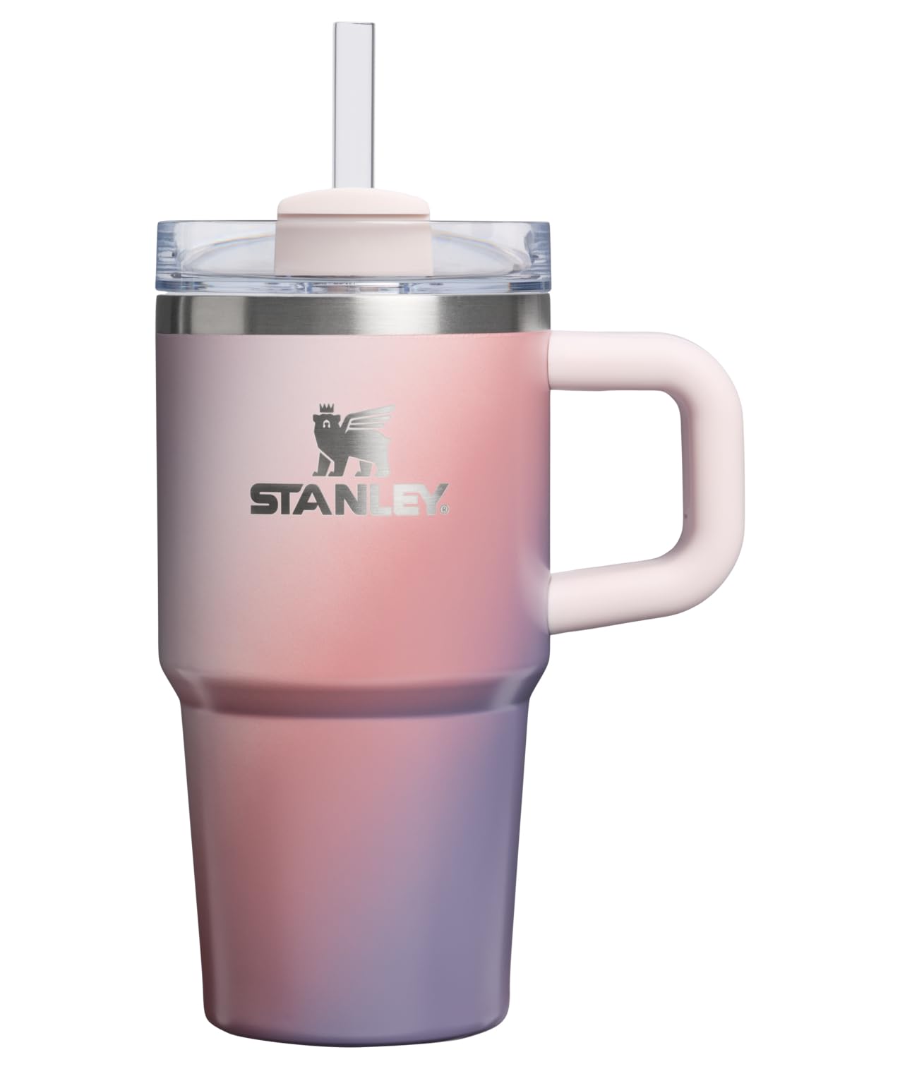 STANLEY Quencher H2.0 Tumbler with Handle and Straw 40 oz | Flowstate 3-Position Lid | Cup Holder Compatible for Travel | Insulated Stainless Steel Cup | BPA-Free | Peony