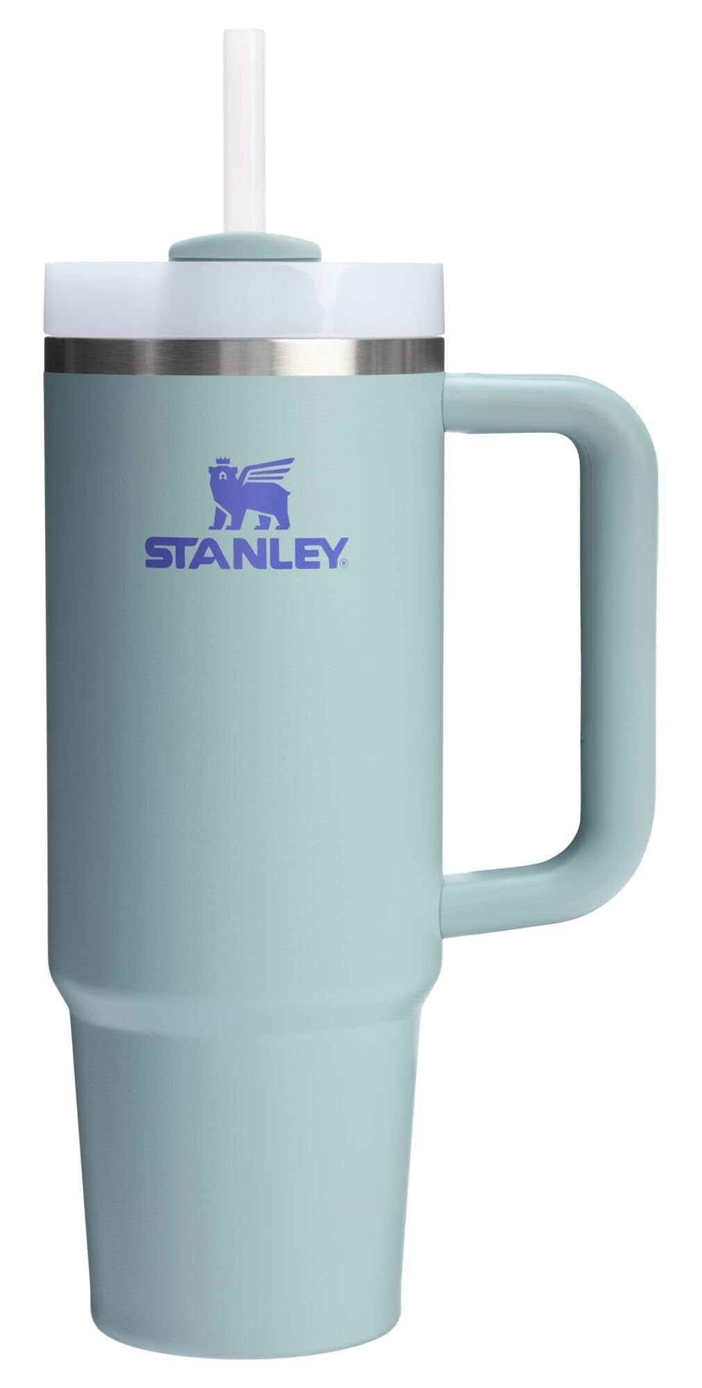 STANLEY Quencher H2.0 Tumbler with Handle and Straw 40 oz | Flowstate 3-Position Lid | Cup Holder Compatible for Travel | Insulated Stainless Steel Cup | BPA-Free | Peony