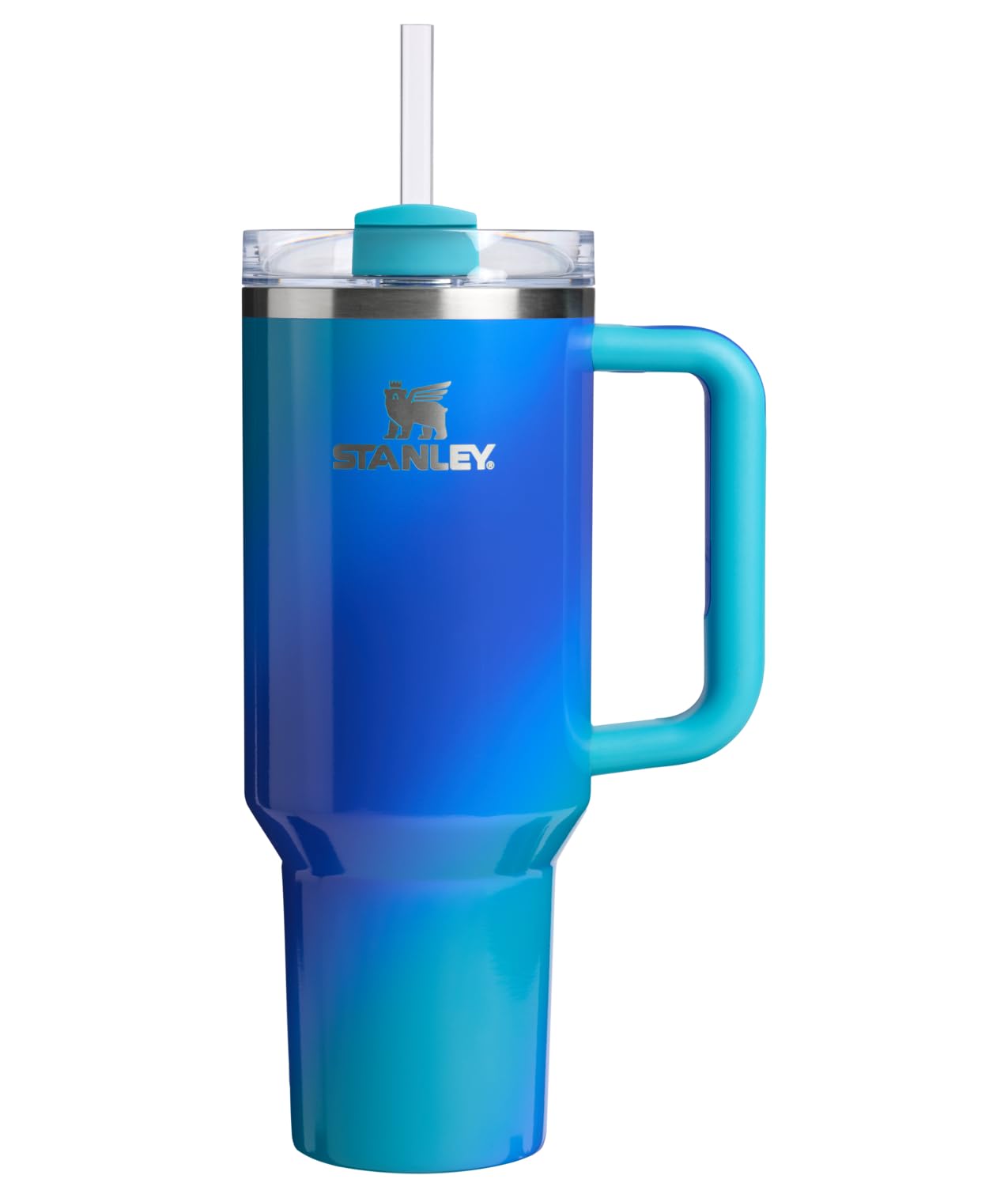 STANLEY Quencher H2.0 Tumbler with Handle and Straw 40 oz | Flowstate 3-Position Lid | Cup Holder Compatible for Travel | Insulated Stainless Steel Cup | BPA-Free | Peony