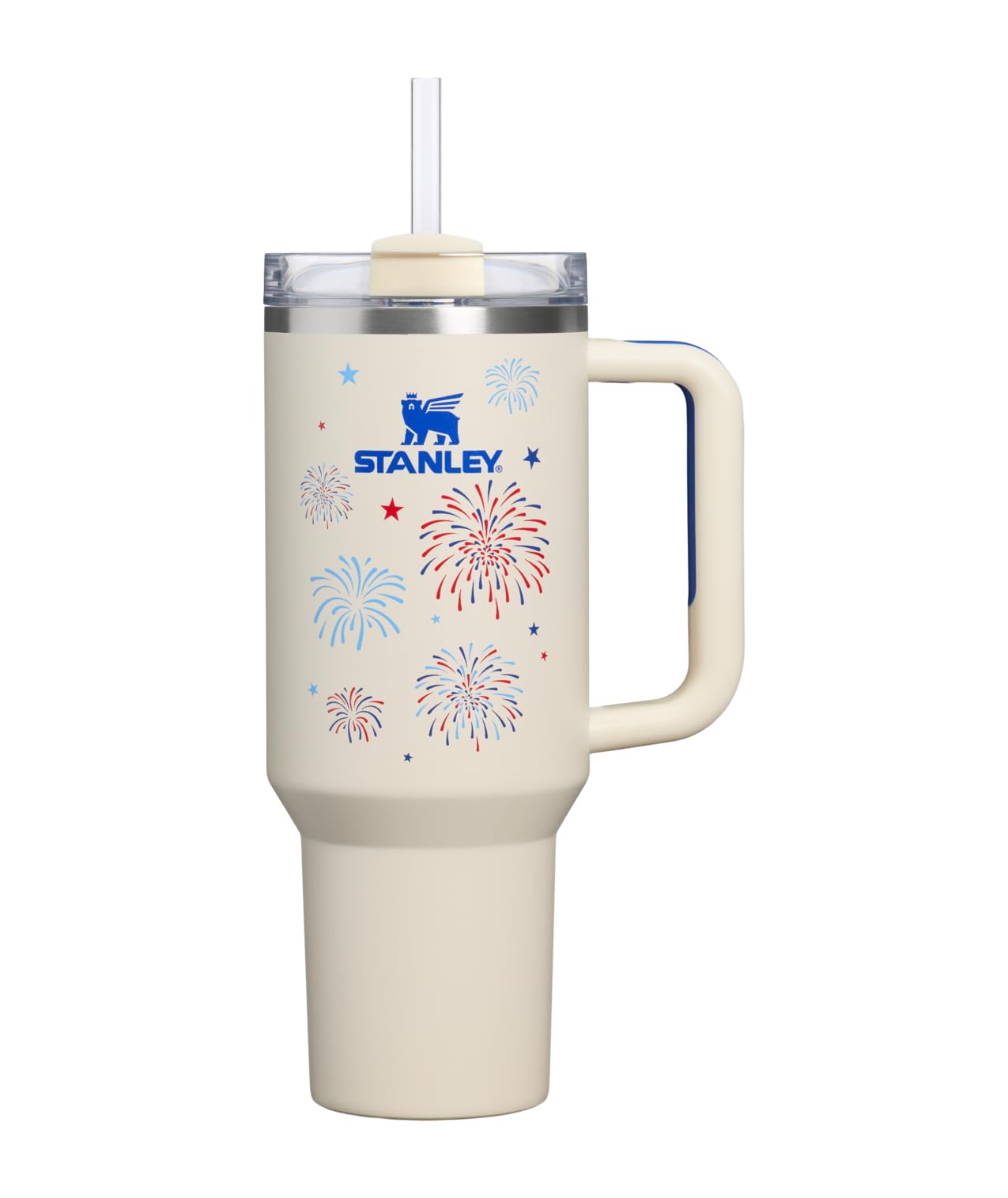 STANLEY Quencher H2.0 Tumbler with Handle and Straw 40 oz | Flowstate 3-Position Lid | Cup Holder Compatible for Travel | Insulated Stainless Steel Cup | BPA-Free | Peony
