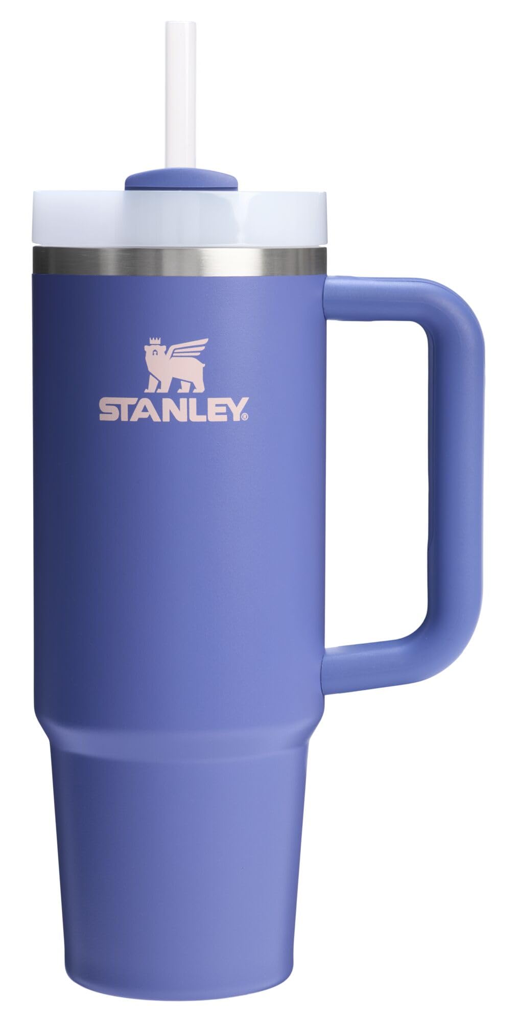 STANLEY Quencher H2.0 Tumbler with Handle and Straw 40 oz | Flowstate 3-Position Lid | Cup Holder Compatible for Travel | Insulated Stainless Steel Cup | BPA-Free | Peony