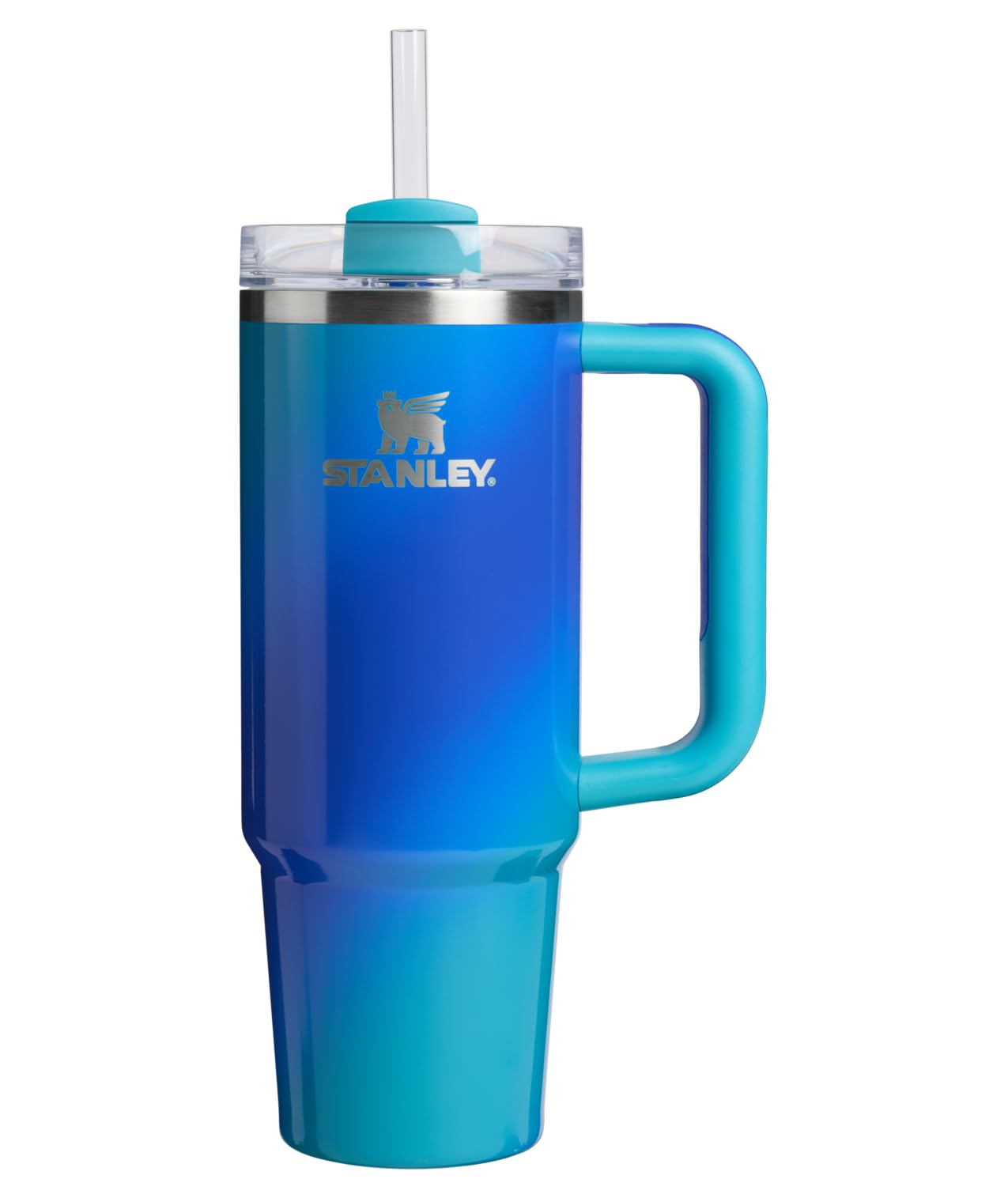 STANLEY Quencher H2.0 Tumbler with Handle and Straw 40 oz | Flowstate 3-Position Lid | Cup Holder Compatible for Travel | Insulated Stainless Steel Cup | BPA-Free | Peony