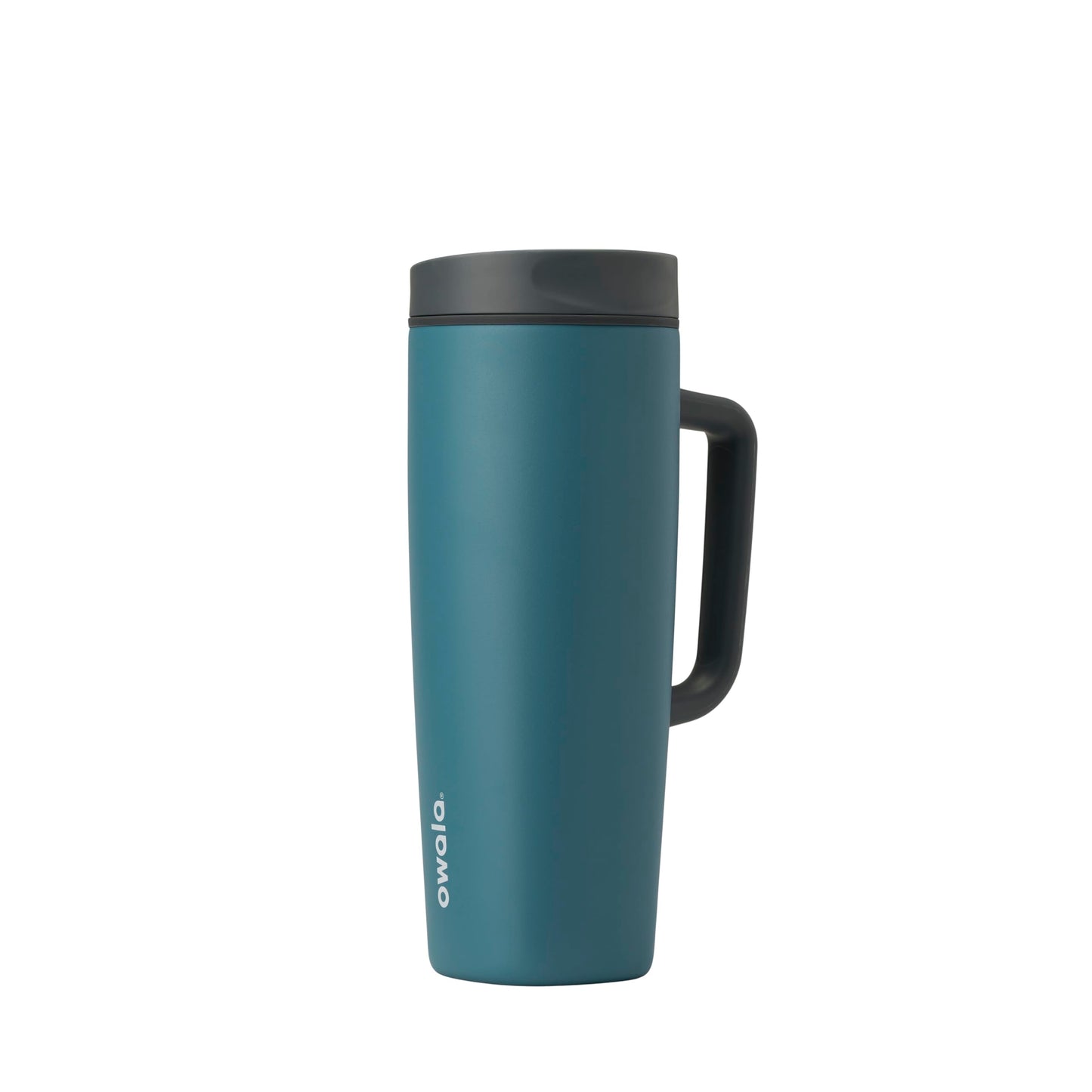 Owala SmoothSip Slider Insulated Stainless Steel Coffee Tumbler, Reusable Iced Coffee Cup, Hot Coffee Travel Mug, BPA Free 12 oz, Vanilla Bean