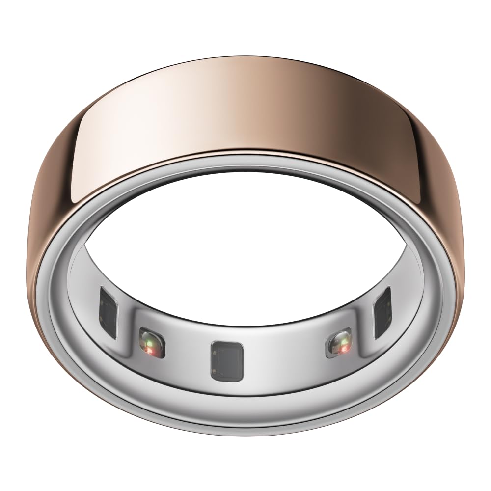 Oura Ring 4 - Gold - Size 8 - Sleep, Activity, Women’s Health, AI Advisor, Up to 8 Days of Battery Life, Size Before You Buy, Android & iOS Compatible