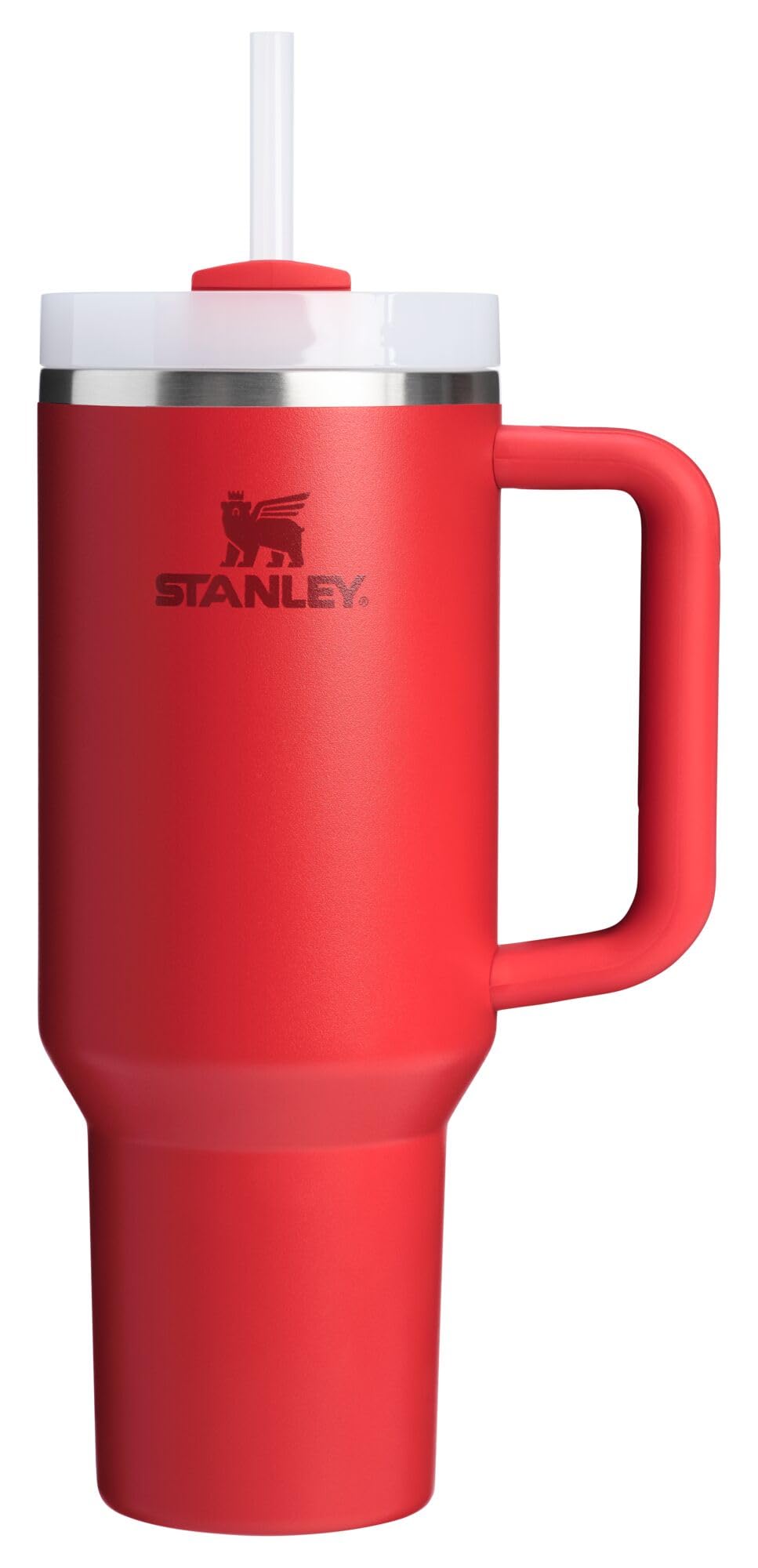 STANLEY Quencher H2.0 Tumbler with Handle and Straw 40 oz | Flowstate 3-Position Lid | Cup Holder Compatible for Travel | Insulated Stainless Steel Cup | BPA-Free | Peony