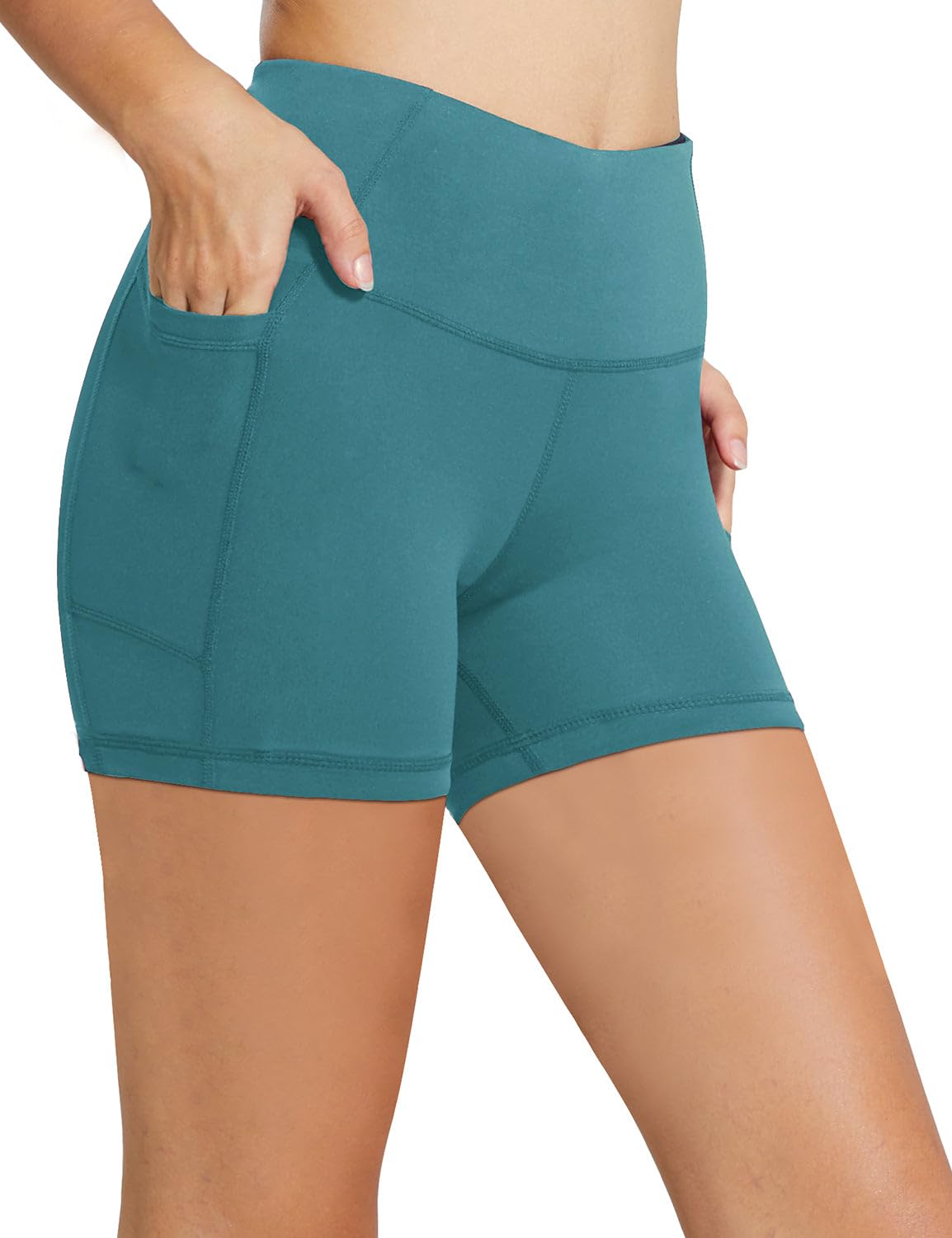 baleaf Women's 8"/ 5"/ 3" Biker Shorts High Waist Yoga Workout Gym Running Volleyball Spandex Shorts with Pockets