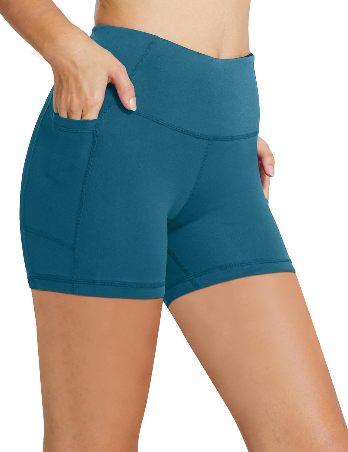 baleaf Women's 8"/ 5"/ 3" Biker Shorts High Waist Yoga Workout Gym Running Volleyball Spandex Shorts with Pockets