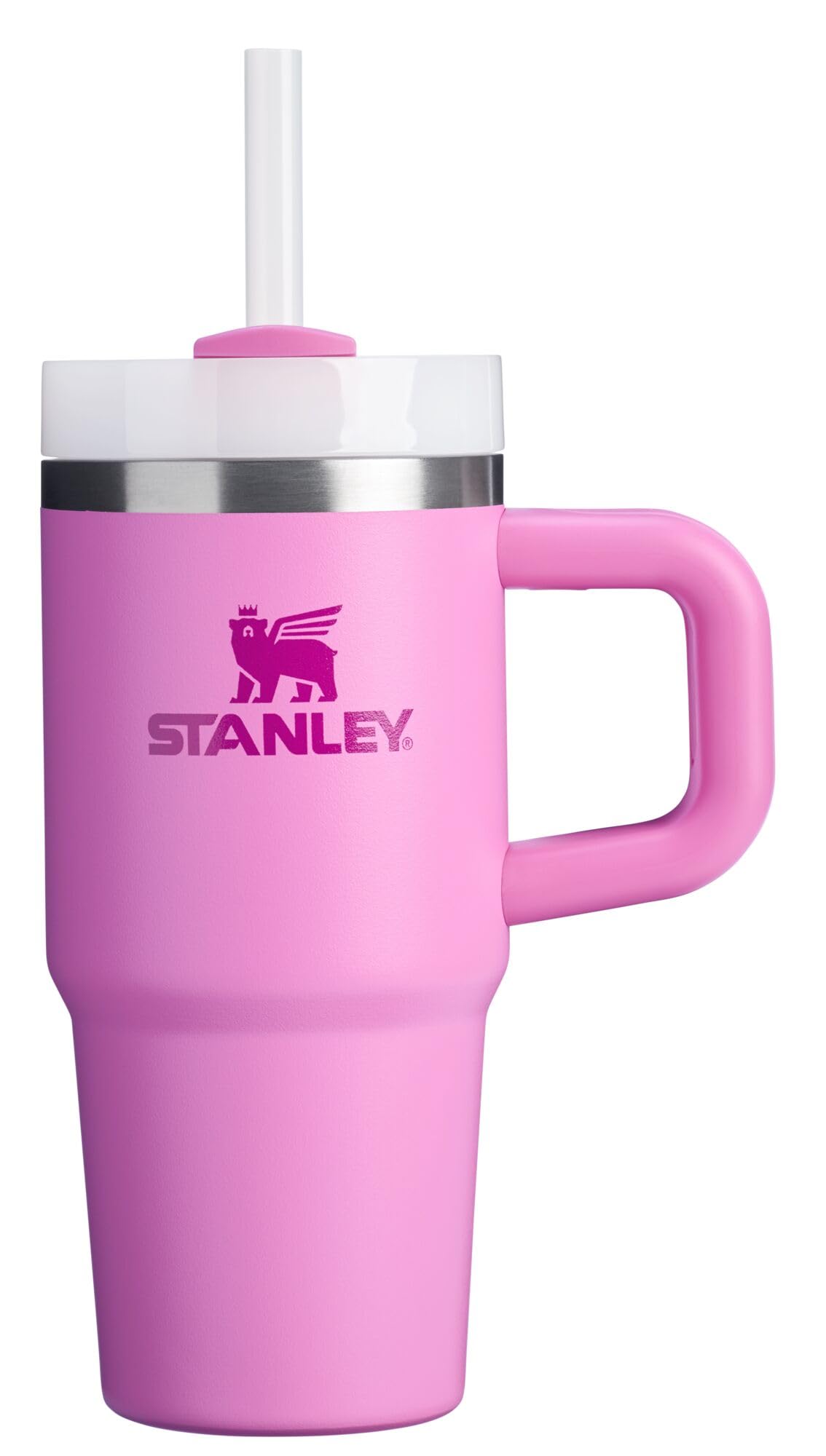 STANLEY Quencher H2.0 Tumbler with Handle and Straw 40 oz | Flowstate 3-Position Lid | Cup Holder Compatible for Travel | Insulated Stainless Steel Cup | BPA-Free | Peony