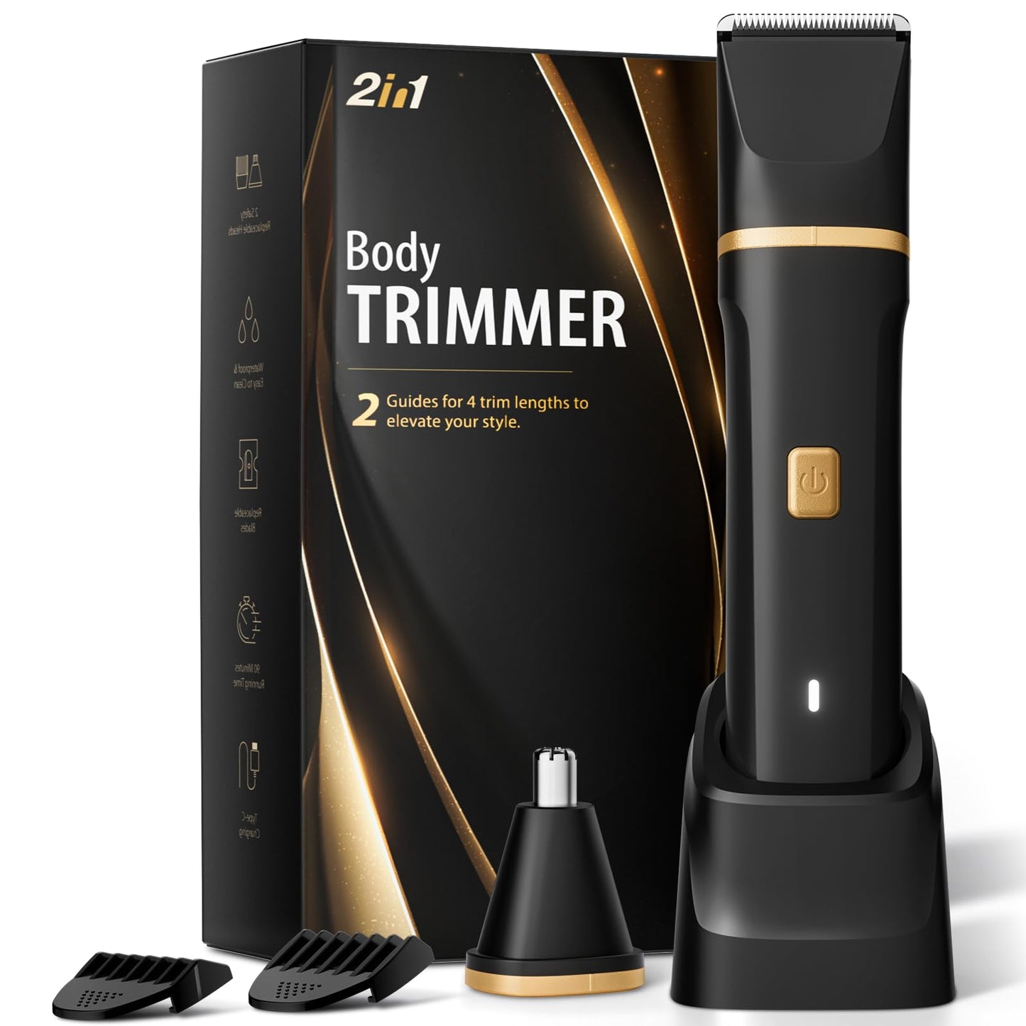 Bikini Trimmer for Women - Waterproof Wet & Dry Electric Foil Shaver for Private Area, Rechargeable Dock, Painless Smooth Shaving & Trimming of The Body, Face, Underarm, Legs, Tiktok Trend Items