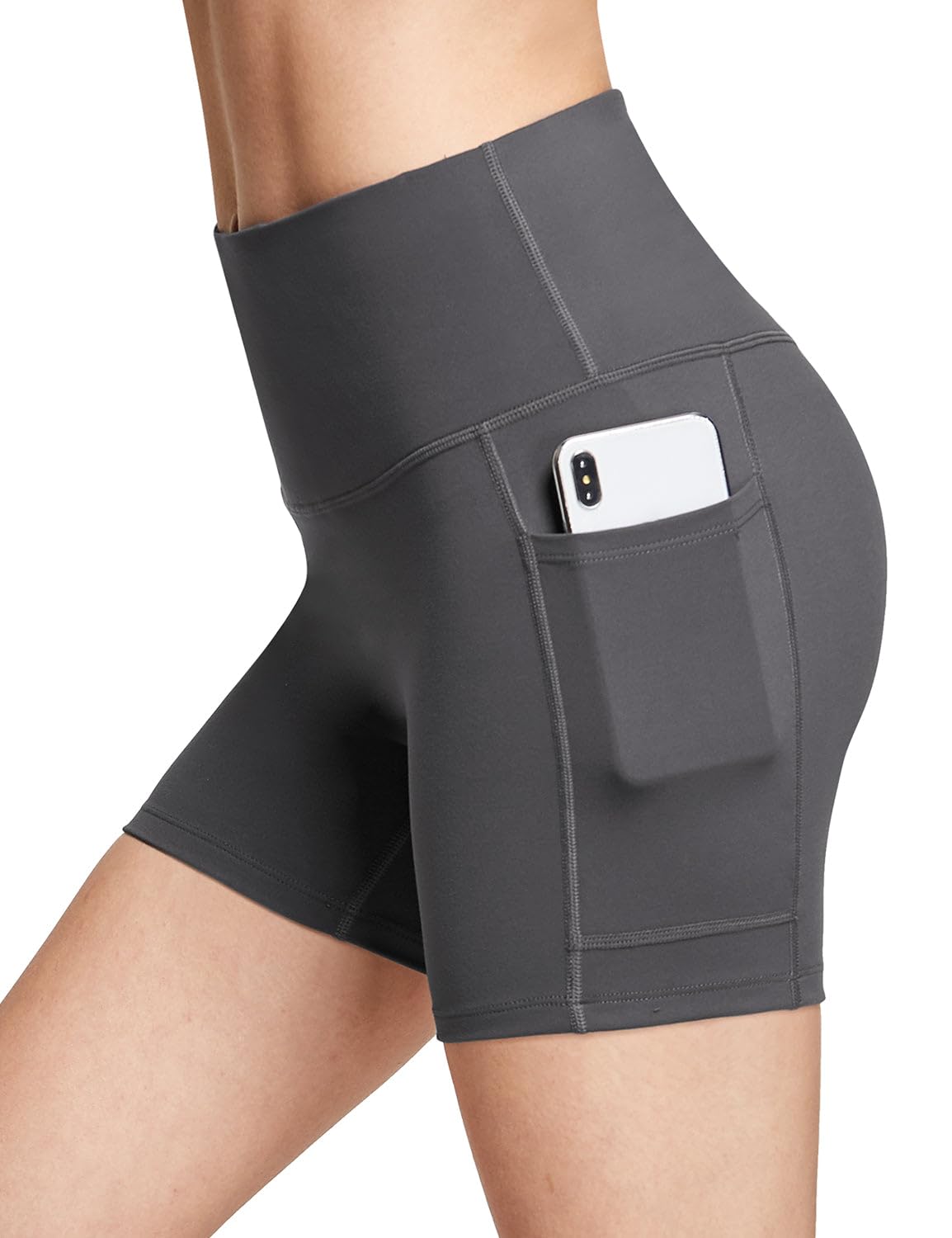 baleaf Women's 8"/ 5"/ 3" Biker Shorts High Waist Yoga Workout Gym Running Volleyball Spandex Shorts with Pockets