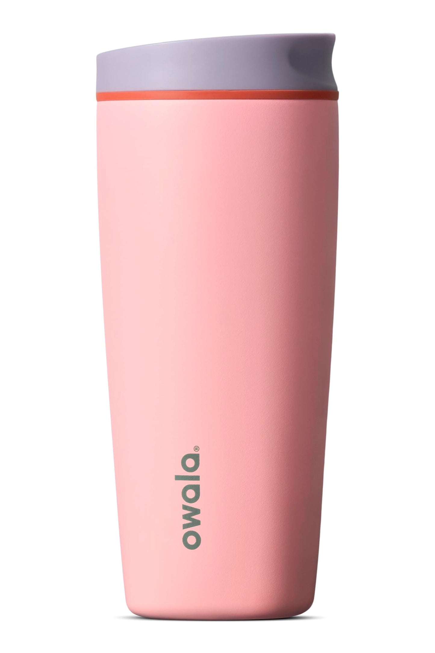 Owala SmoothSip Slider Insulated Stainless Steel Coffee Tumbler, Reusable Iced Coffee Cup, Hot Coffee Travel Mug, BPA Free 12 oz, Vanilla Bean