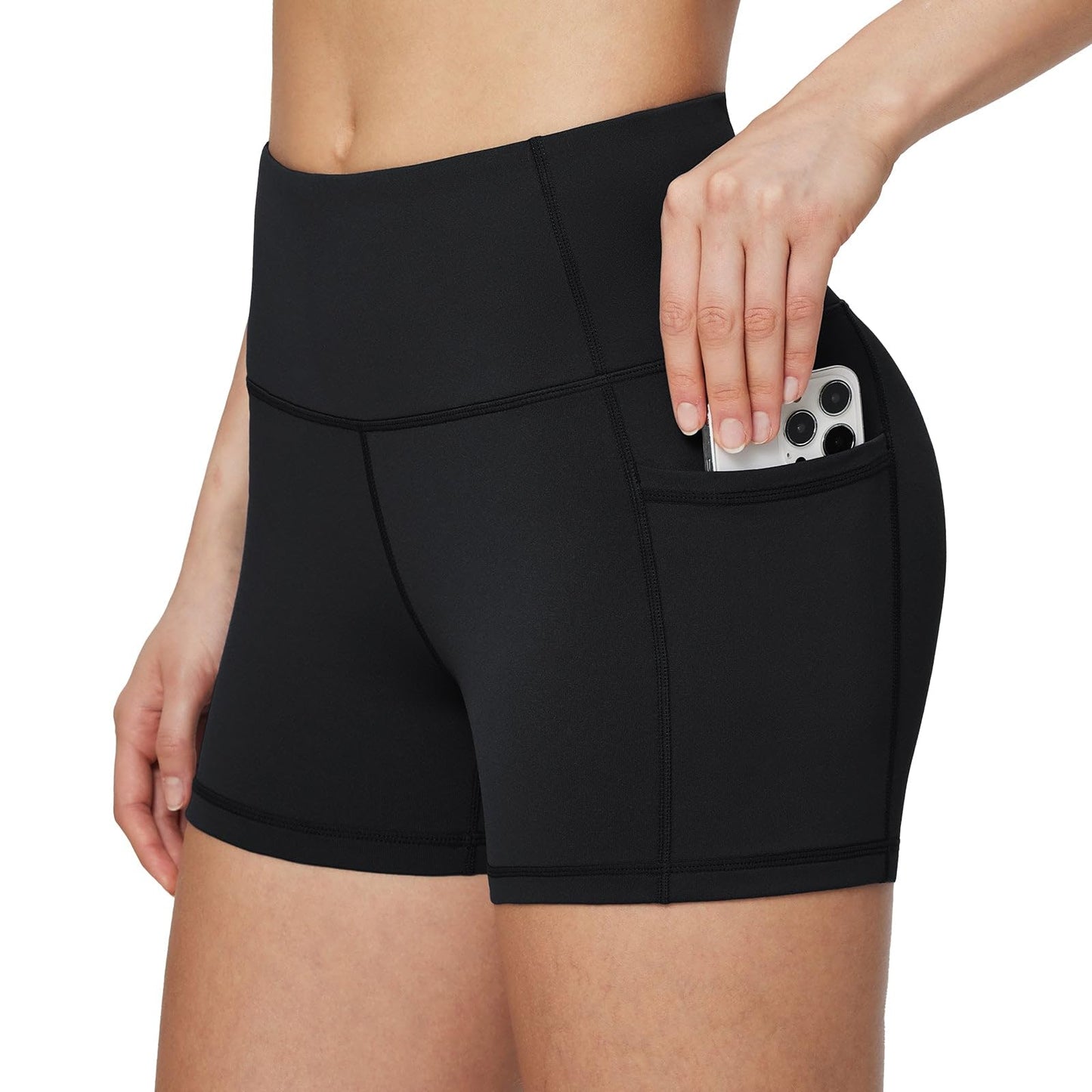 baleaf Women's 8"/ 5"/ 3" Biker Shorts High Waist Yoga Workout Gym Running Volleyball Spandex Shorts with Pockets