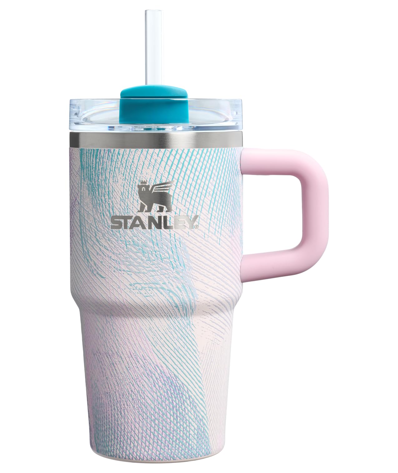 STANLEY Quencher H2.0 Tumbler with Handle and Straw 40 oz | Flowstate 3-Position Lid | Cup Holder Compatible for Travel | Insulated Stainless Steel Cup | BPA-Free | Peony