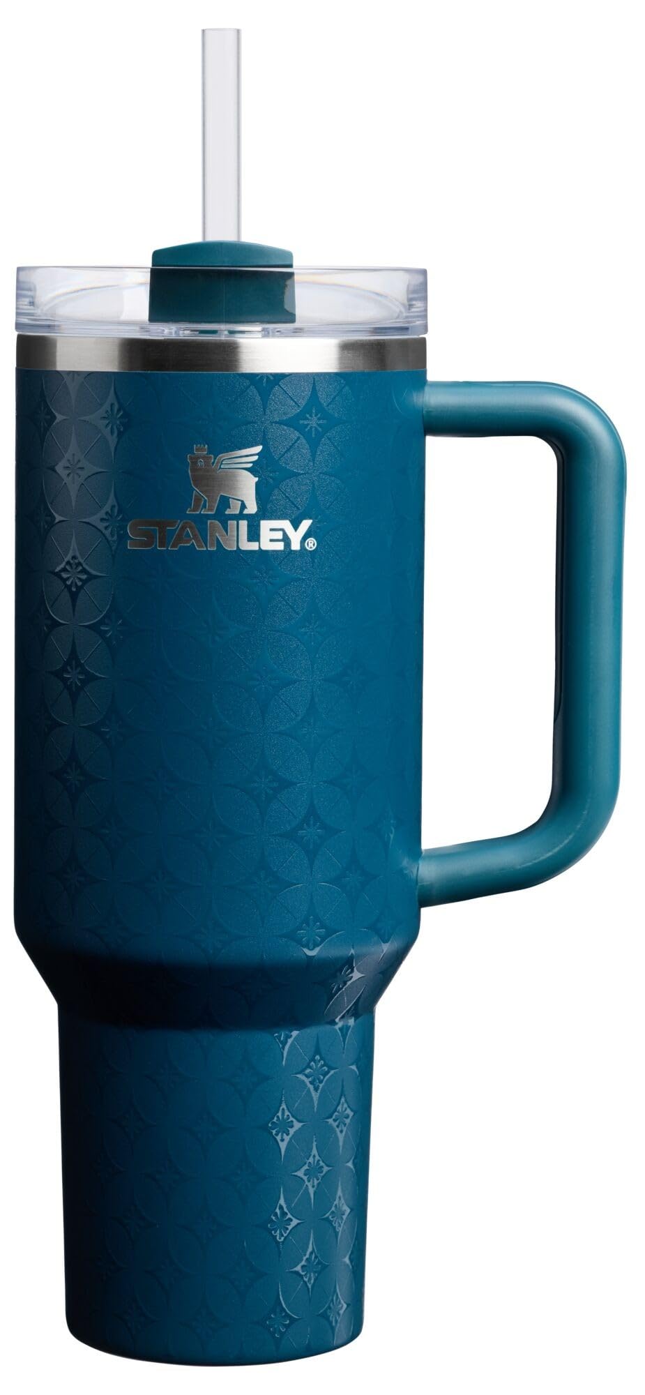 STANLEY Quencher H2.0 Tumbler with Handle and Straw 40 oz | Flowstate 3-Position Lid | Cup Holder Compatible for Travel | Insulated Stainless Steel Cup | BPA-Free | Peony
