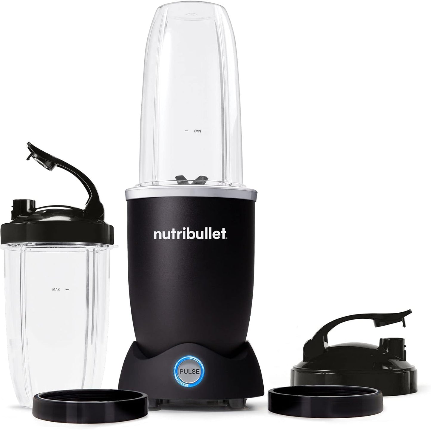 nutribullet Pro+ Personal Blender 1200W – Pulse Function, Auto Shut-Off, Nutrient Extractor for Smoothies, Shakes & Salsas – Includes 32 oz & 24 oz To-Go Cups, Matte Black
