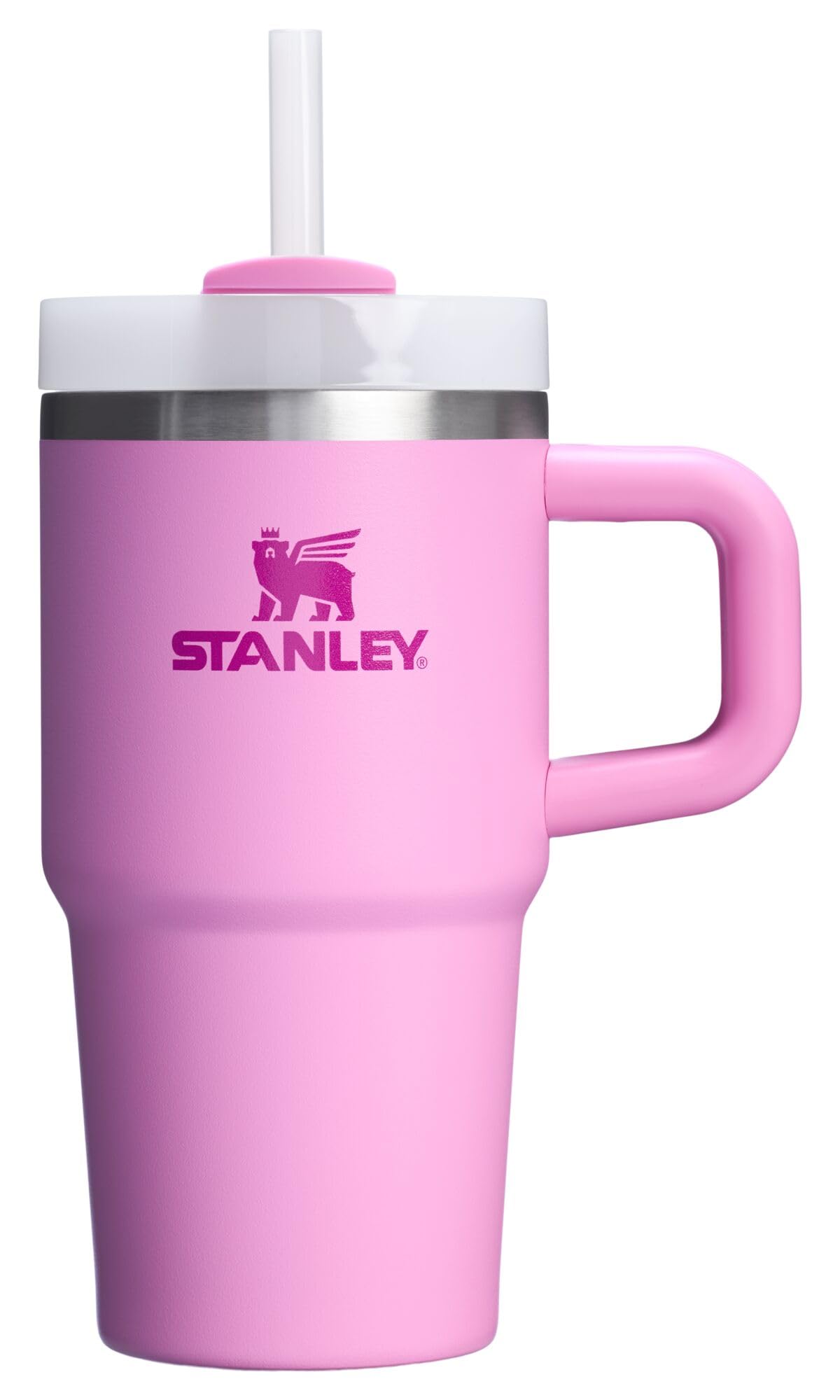 STANLEY Quencher H2.0 Tumbler with Handle and Straw 40 oz | Flowstate 3-Position Lid | Cup Holder Compatible for Travel | Insulated Stainless Steel Cup | BPA-Free | Peony