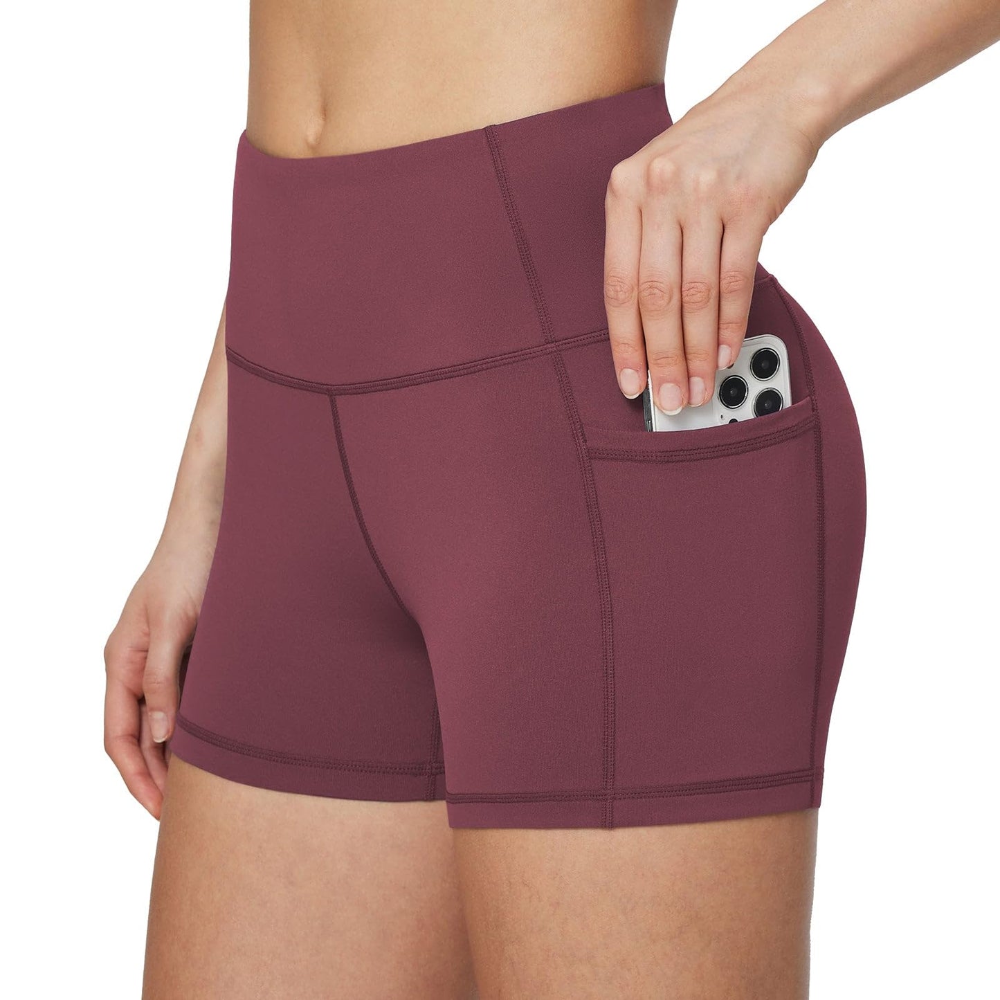 baleaf Women's 8"/ 5"/ 3" Biker Shorts High Waist Yoga Workout Gym Running Volleyball Spandex Shorts with Pockets