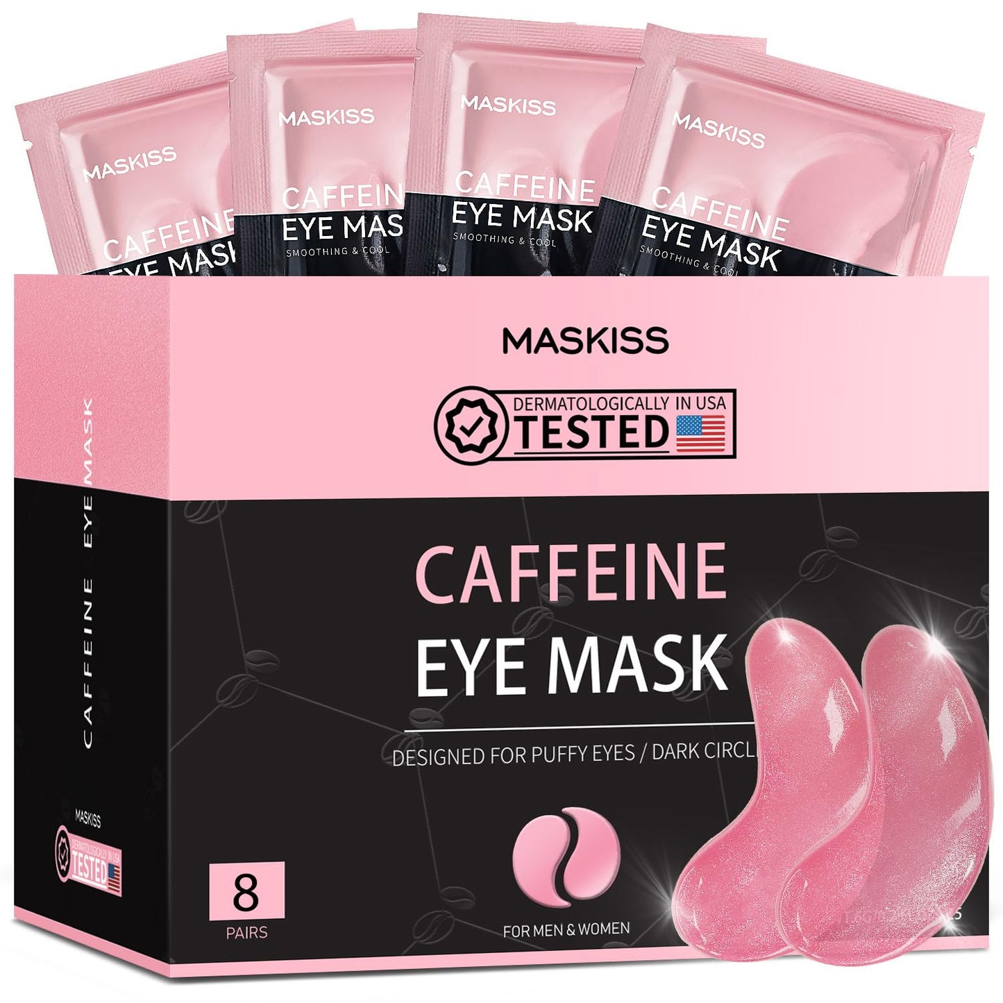 Maskiss 24k Gold Under Eye Patches (50 Pairs), eye mask, Collagen Skin Care Products, Eye Patches for Puffy Eyes, eye masks for dark circles and puffiness