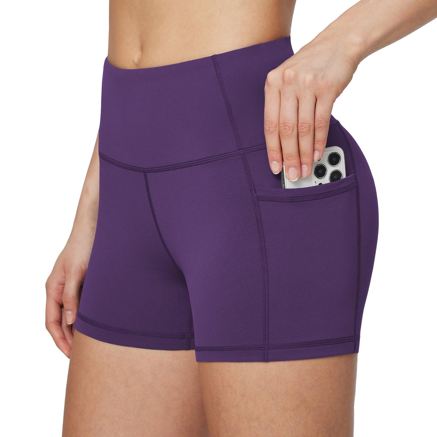 baleaf Women's 8"/ 5"/ 3" Biker Shorts High Waist Yoga Workout Gym Running Volleyball Spandex Shorts with Pockets