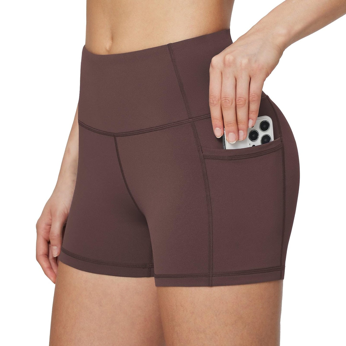 baleaf Women's 8"/ 5"/ 3" Biker Shorts High Waist Yoga Workout Gym Running Volleyball Spandex Shorts with Pockets