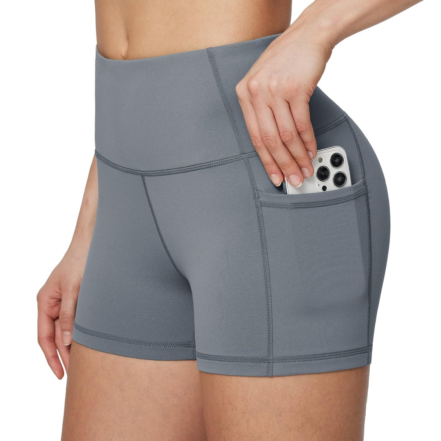 baleaf Women's 8"/ 5"/ 3" Biker Shorts High Waist Yoga Workout Gym Running Volleyball Spandex Shorts with Pockets