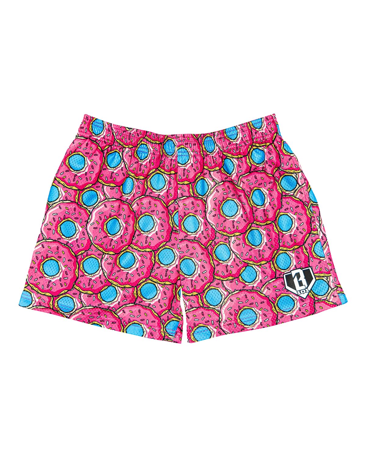 Baseball Lifestyle 101 Boy's Mesh Shorts w/Side Pockets and Elastic Waist, 5 inch Inseam