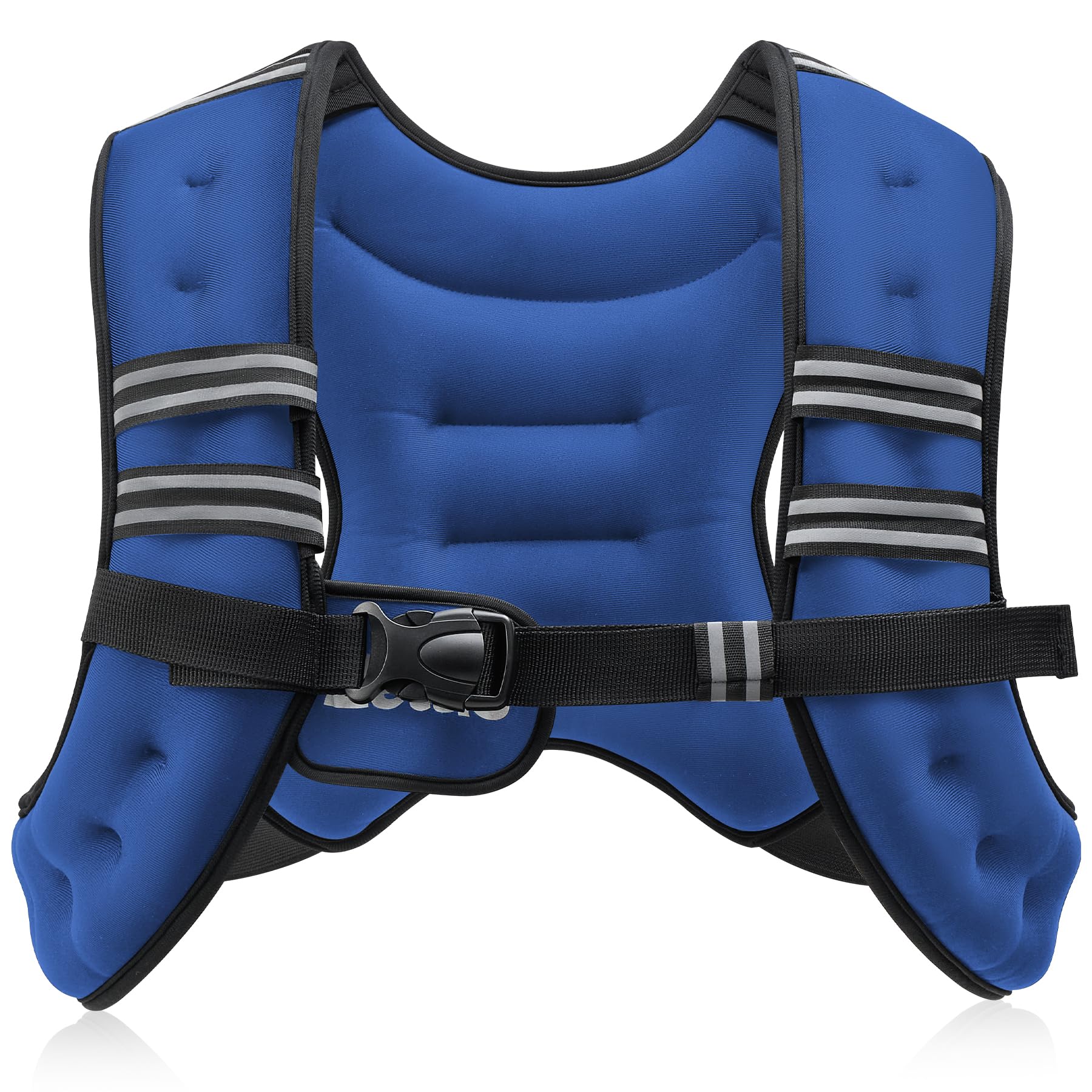 ZELUS Weighted Vest, 6lb/8lb/12lb/16lb/20lb/25lb/30lb Weight Vest with Reflective Stripe for Workout, Strength Training, Running, Fitness, Muscle Building, Weight Loss, Weightlifting